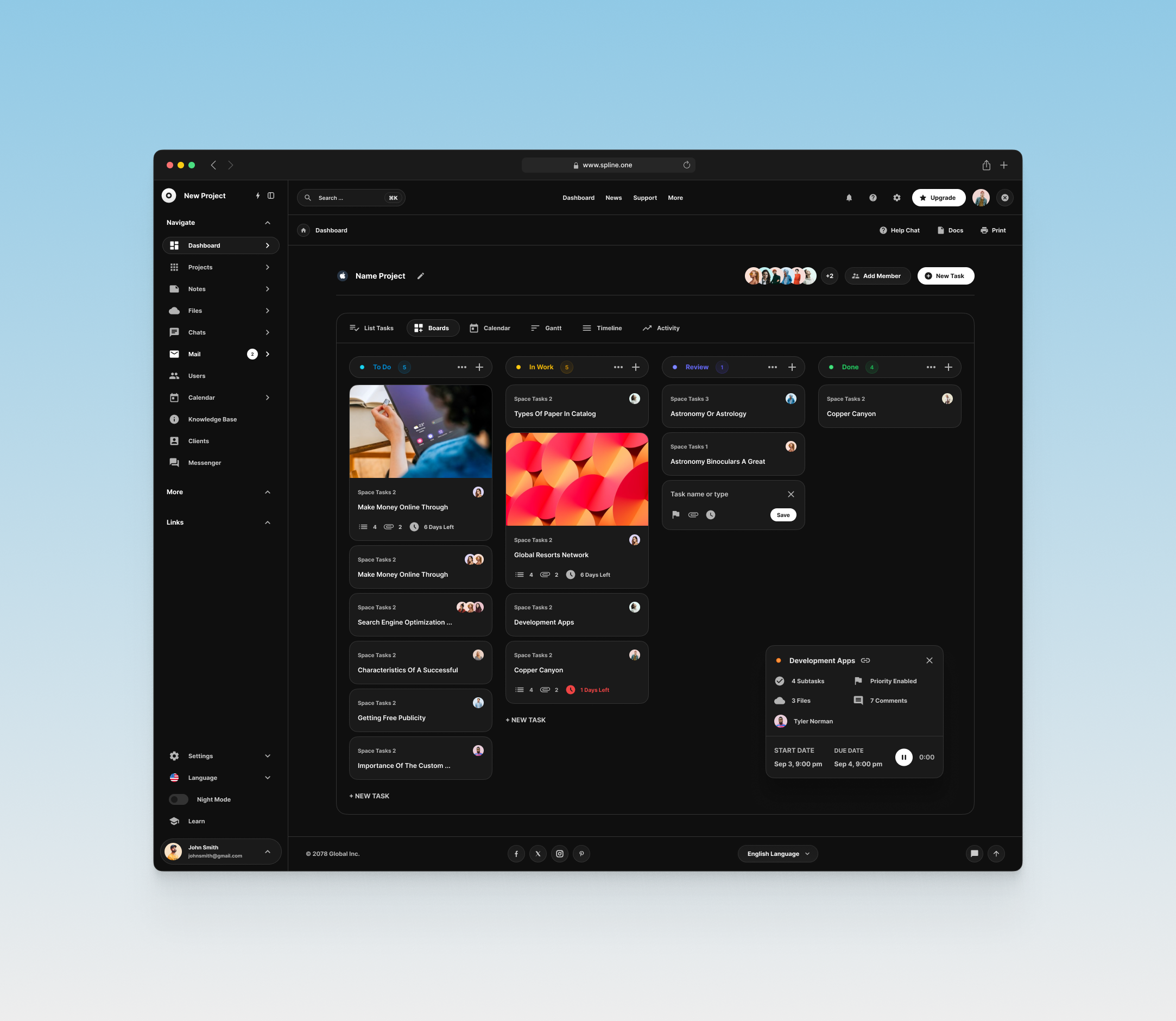 Tasks Dashboards for Figma (0002)