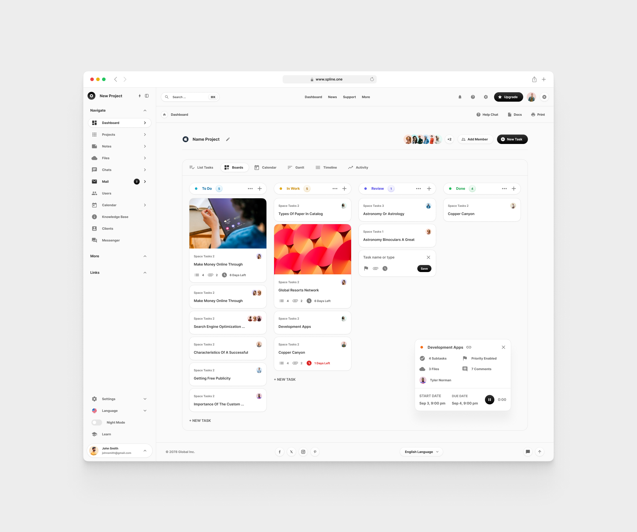 Tasks Dashboards for Figma (0002)