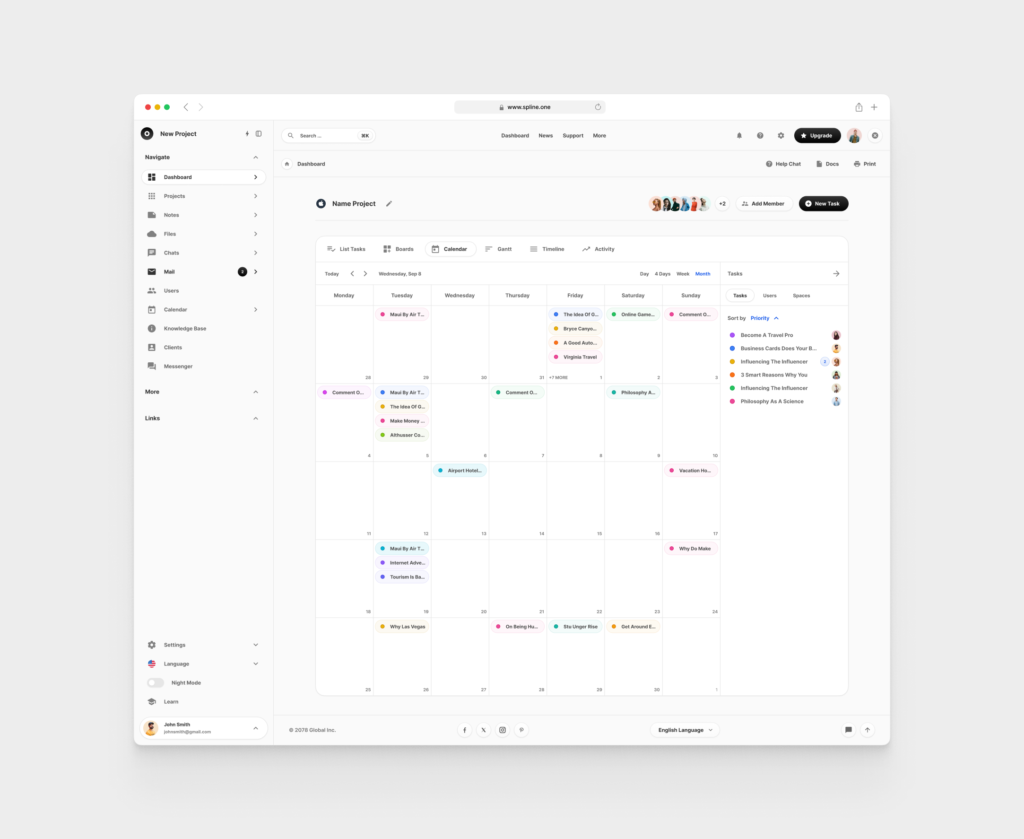 Tasks Dashboards for Figma (0002)