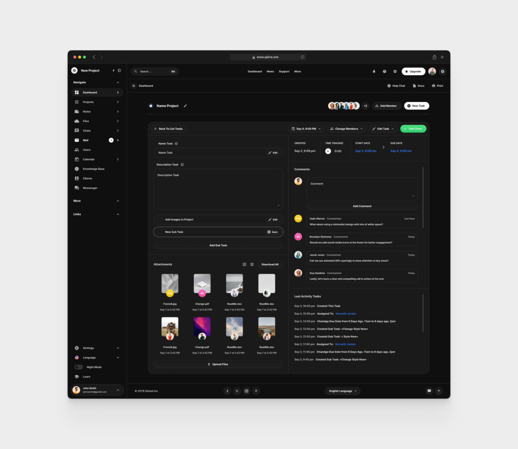 Tasks Dashboards for Figma (0002)
