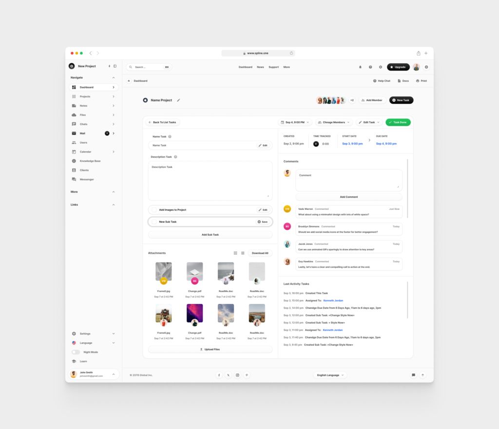 Tasks Dashboards for Figma (0002)