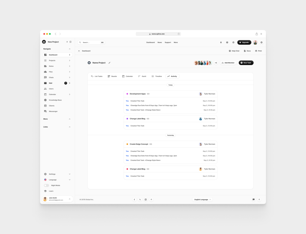 Tasks Dashboards for Figma (0002)