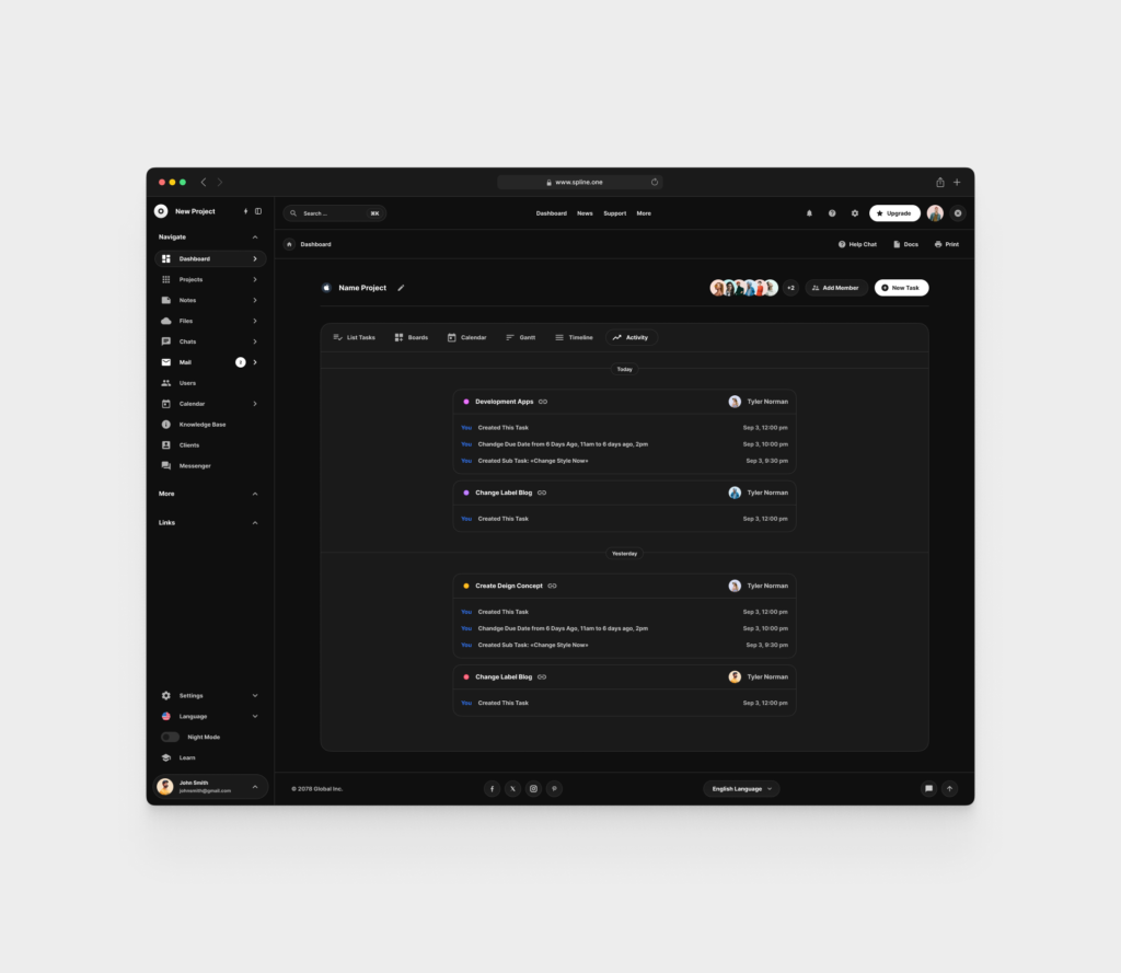 Tasks Dashboards for Figma (0002)