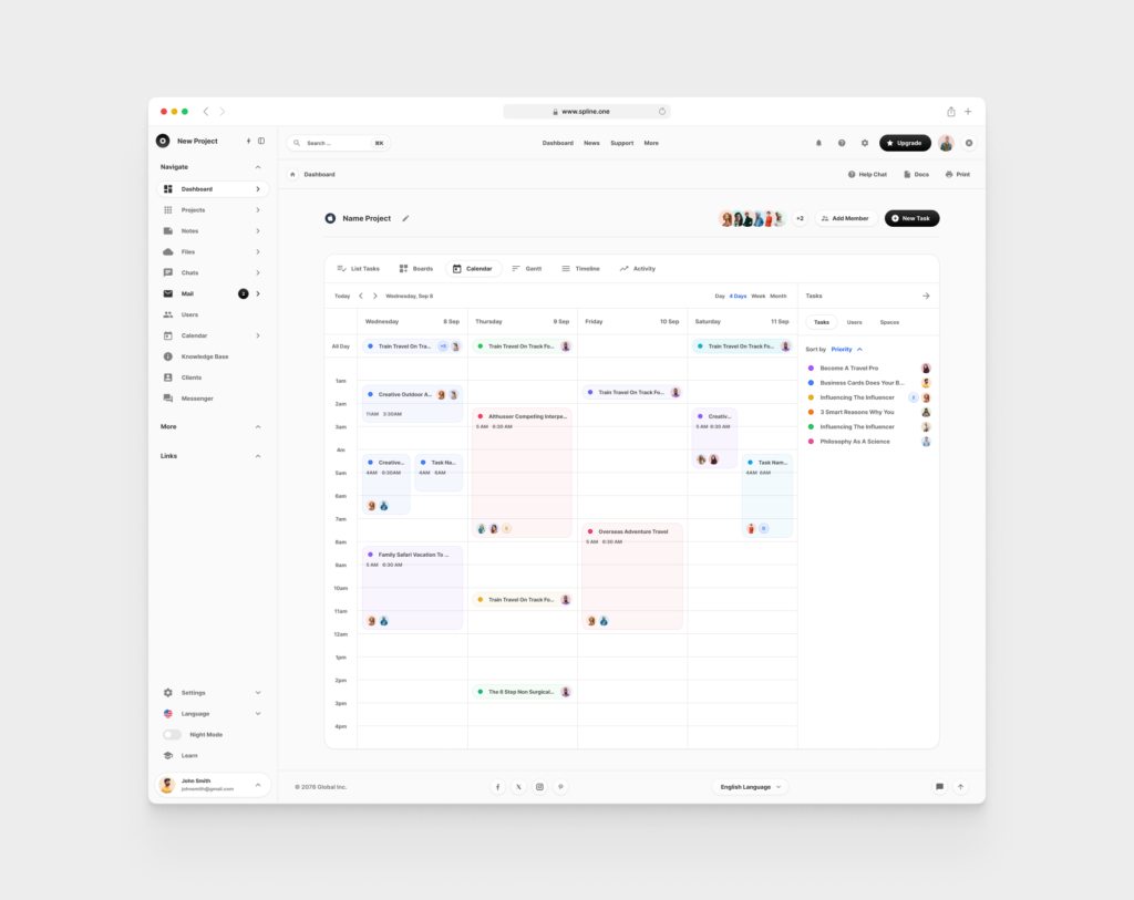 Tasks Dashboards for Figma (0002)