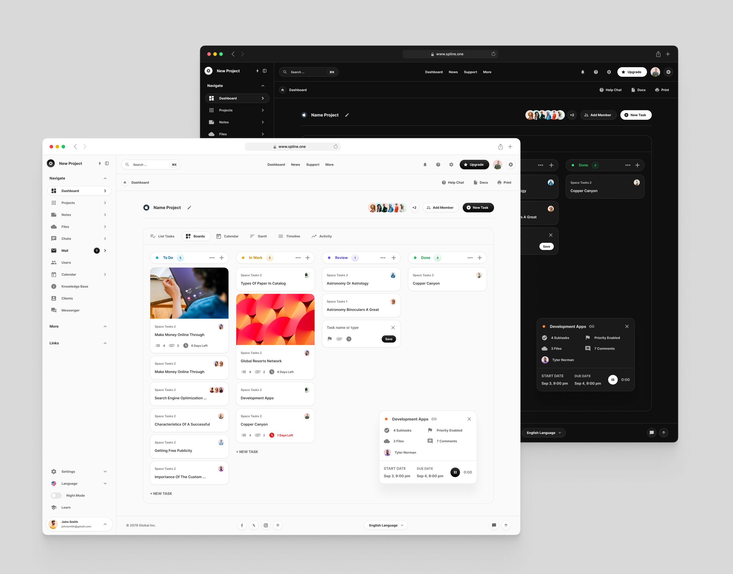 Tasks Dashboards for Figma (0002)