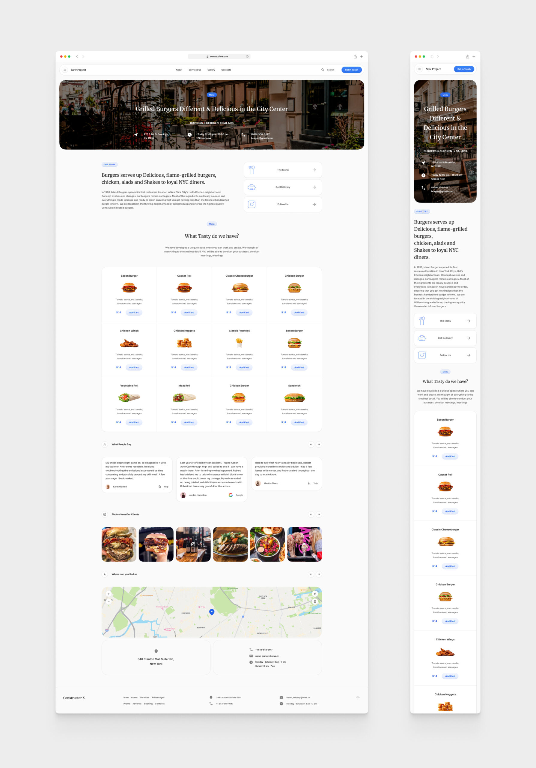 Burgers Template for Figma (0055)