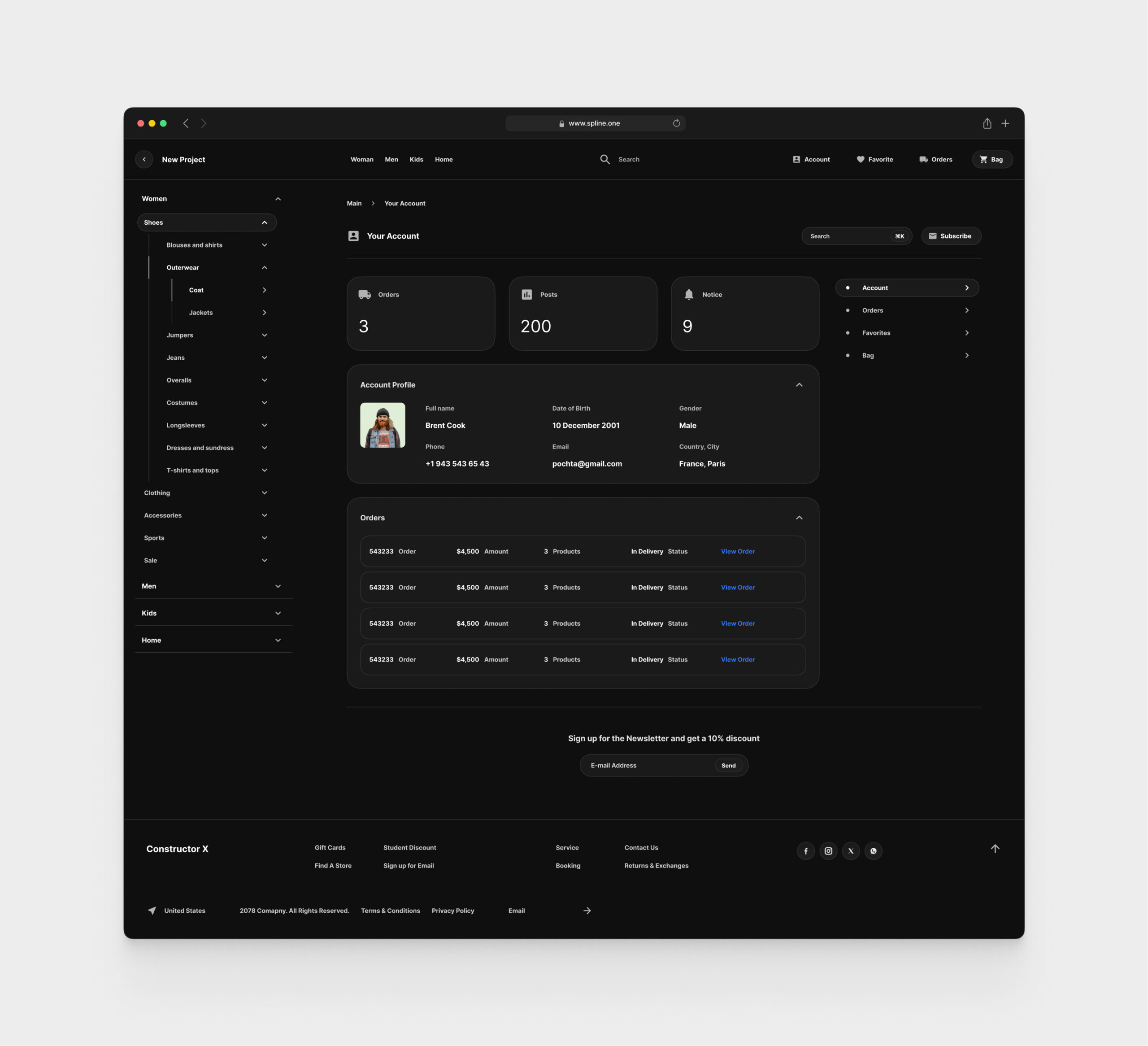 Glasses Store Templates for Figma (0034)