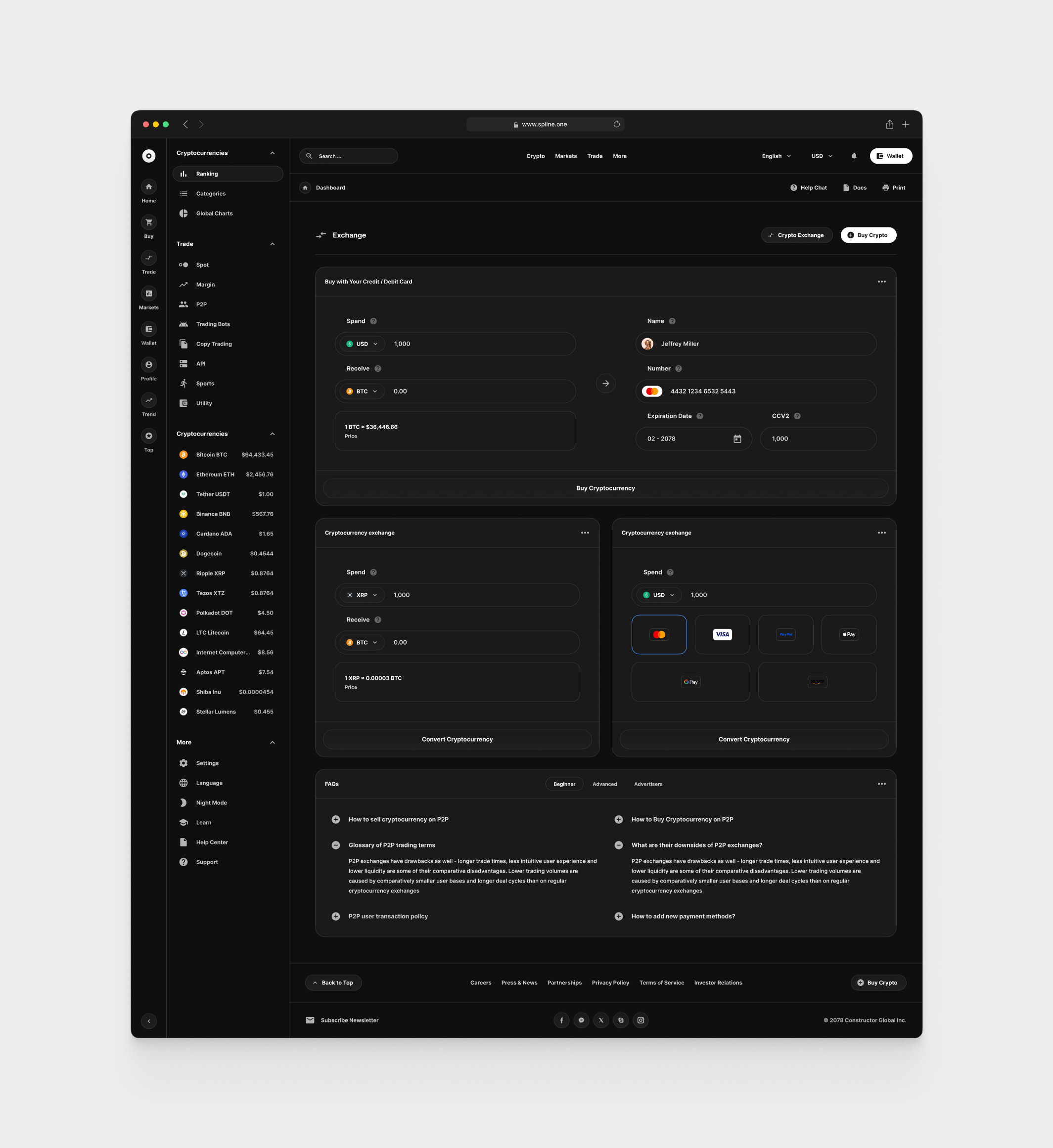 Crypto for Figma Templates (0017)