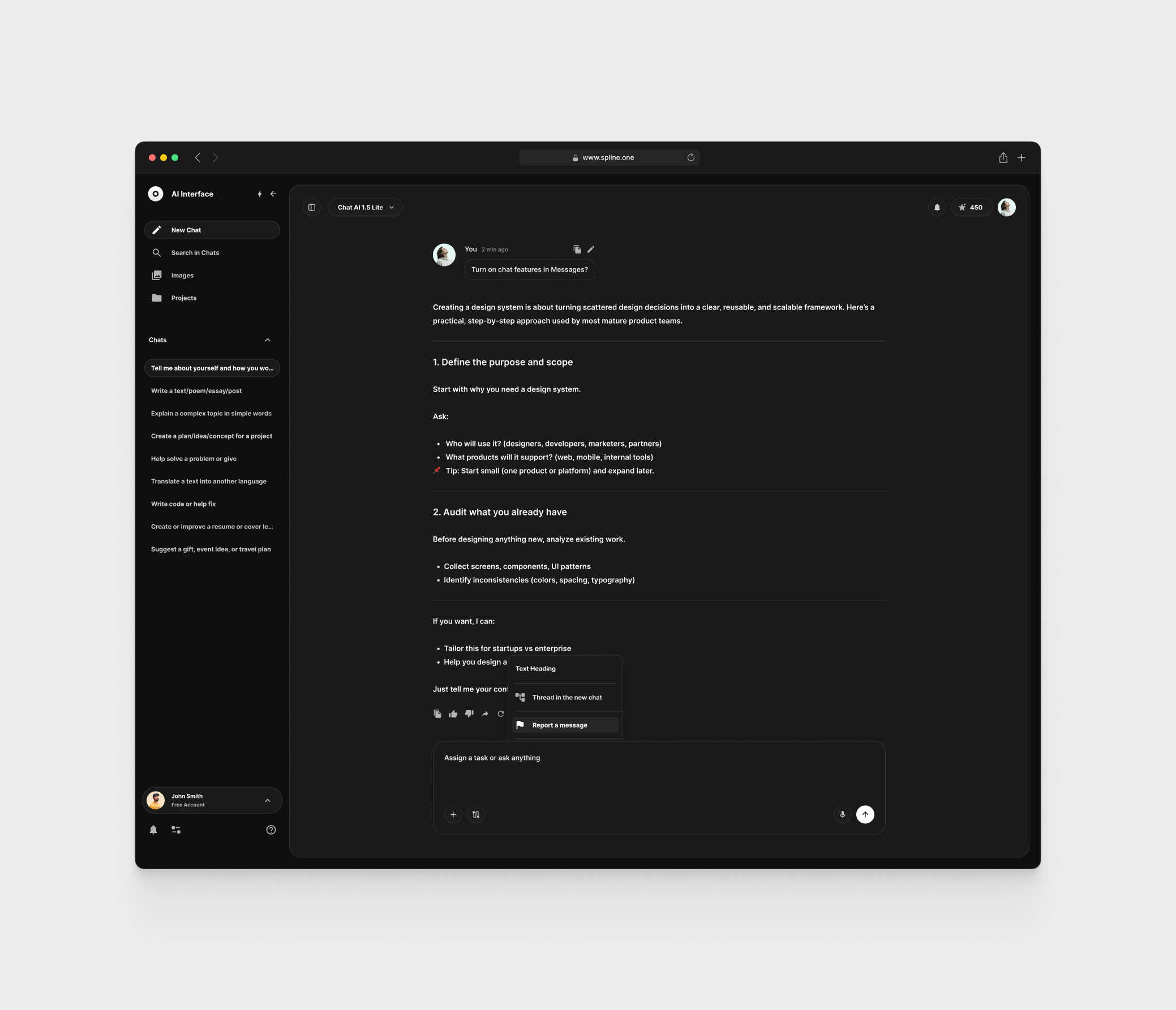 AI Chat GPT for Figma Templates