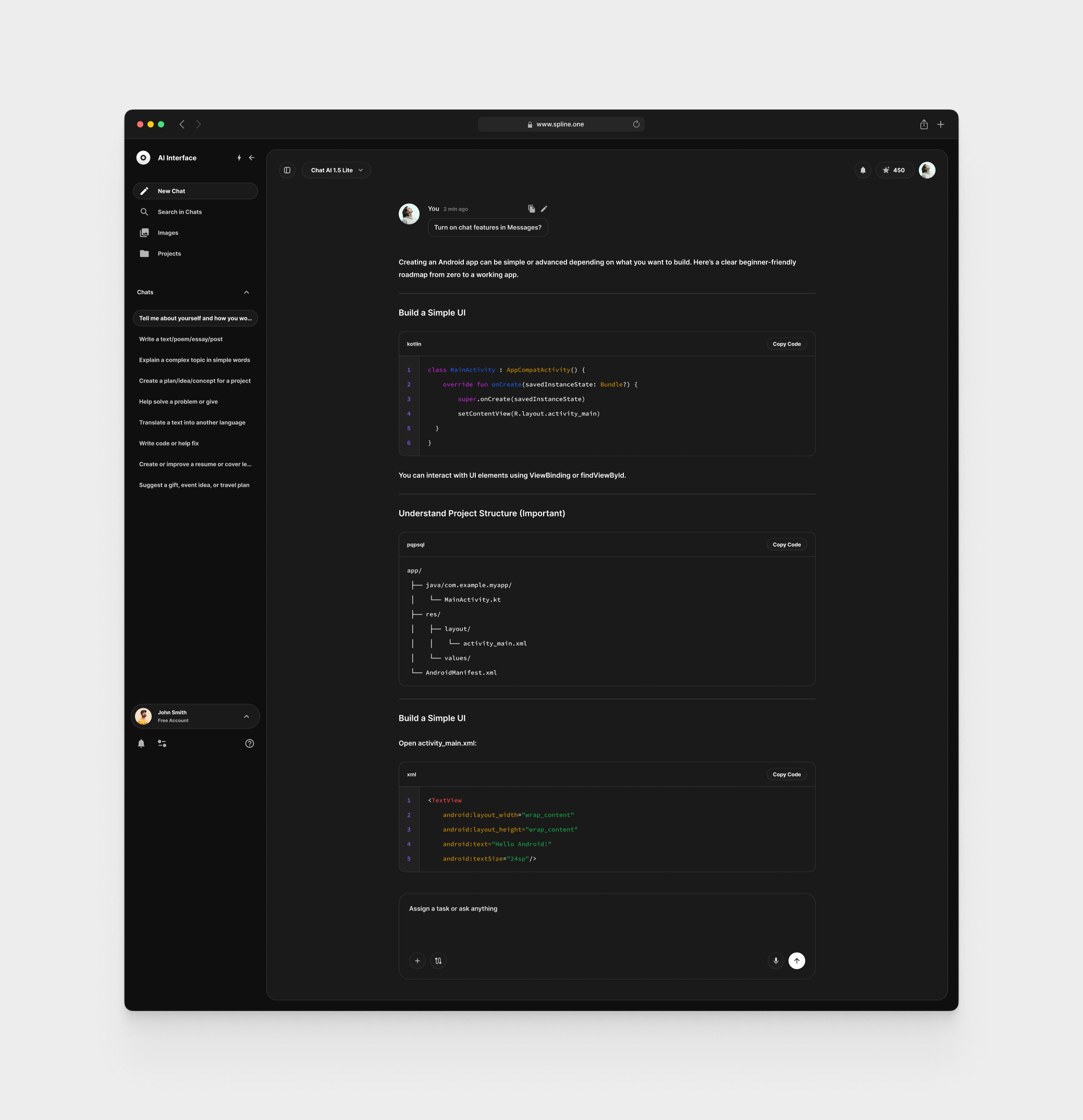 AI Chat GPT for Figma Templates