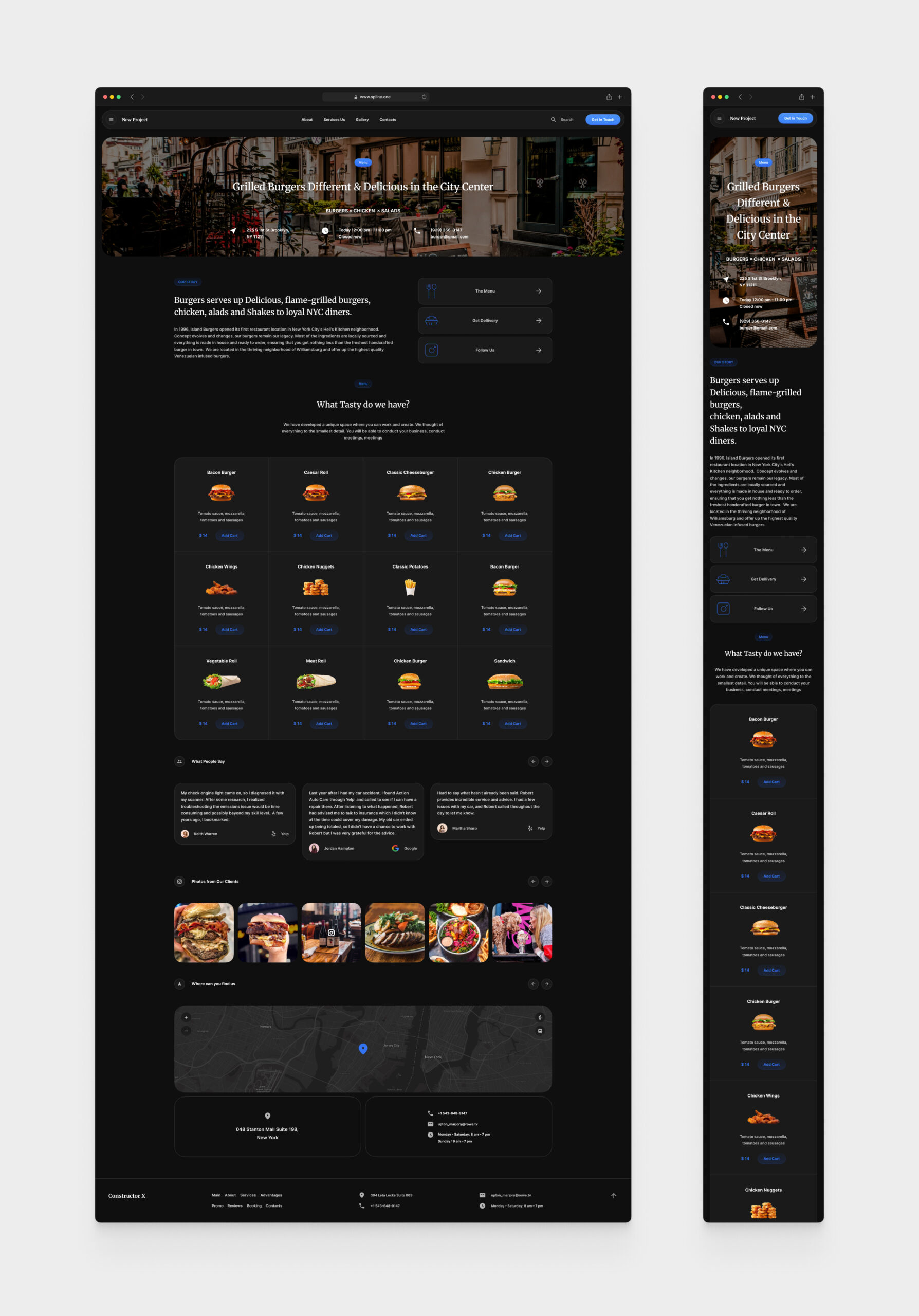Burgers Template for Figma (0055)