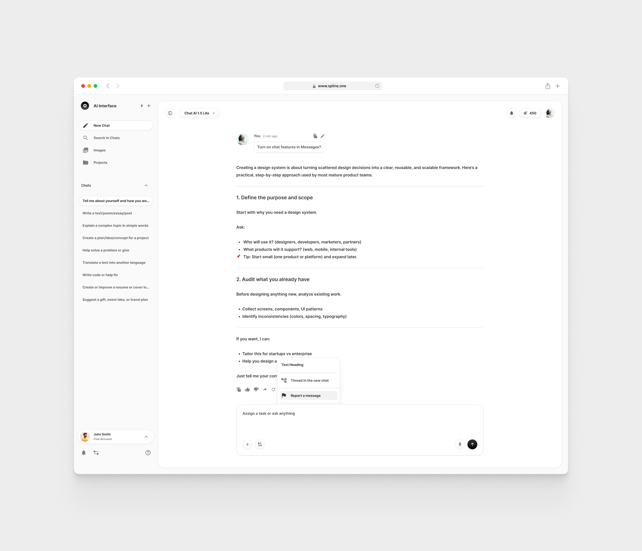 AI Chat GPT for Figma Templates