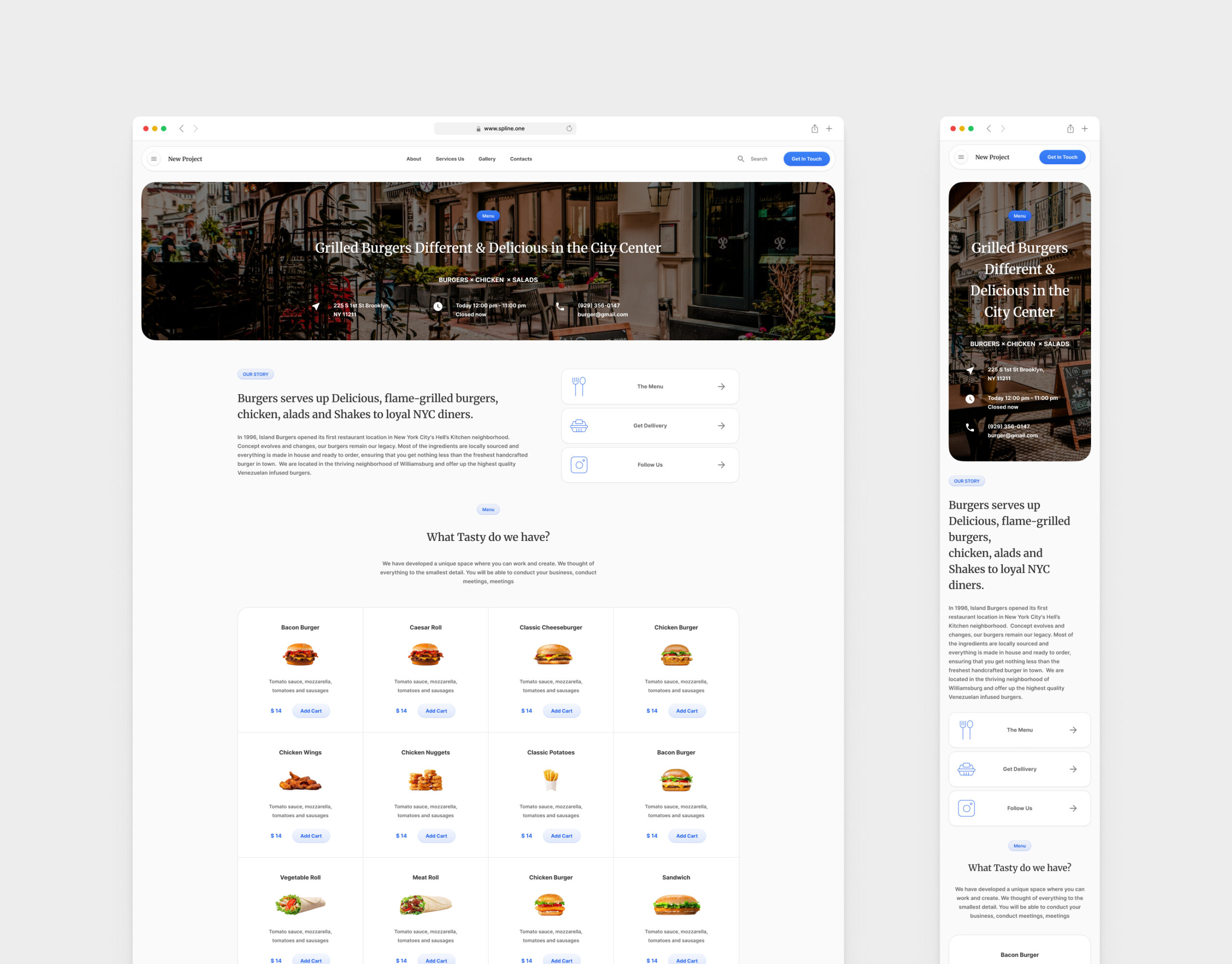 Burgers Template for Figma (0055)