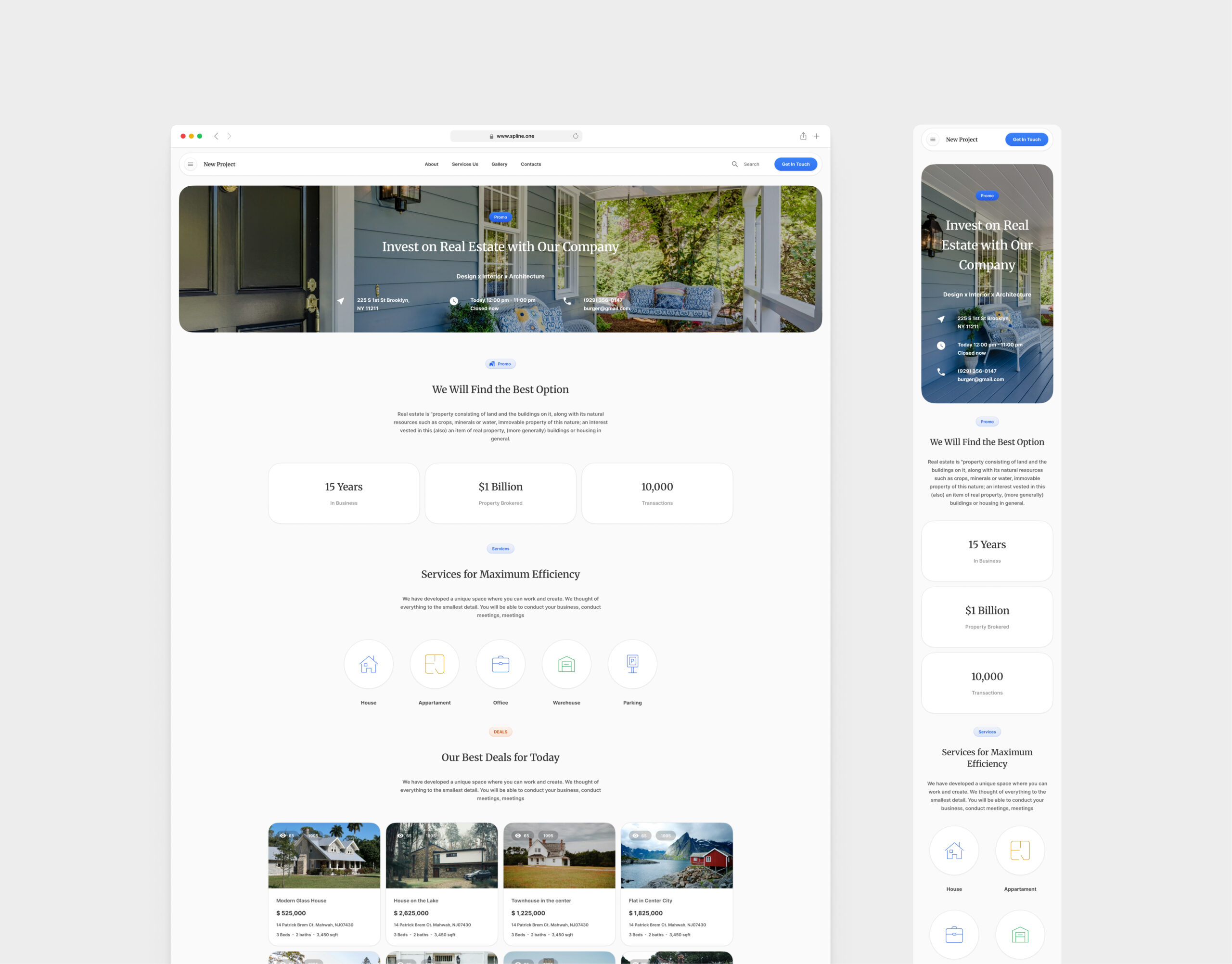 Real Estate Template for Figma (0050)