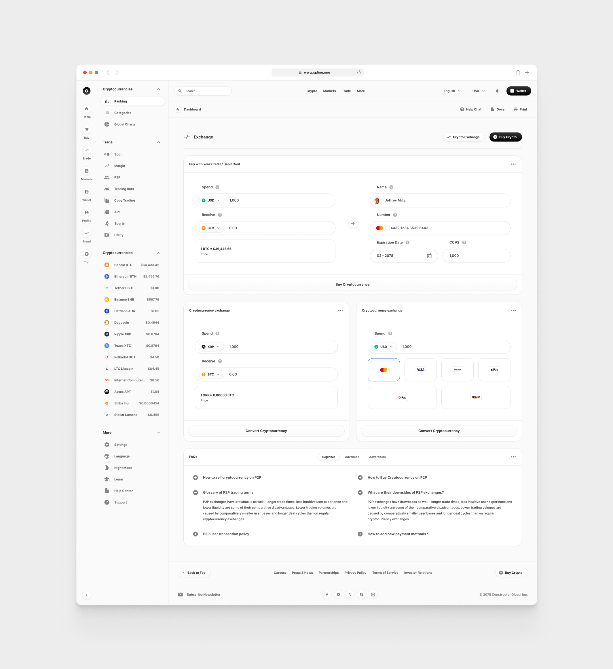 Crypto for Figma Templates (0017)