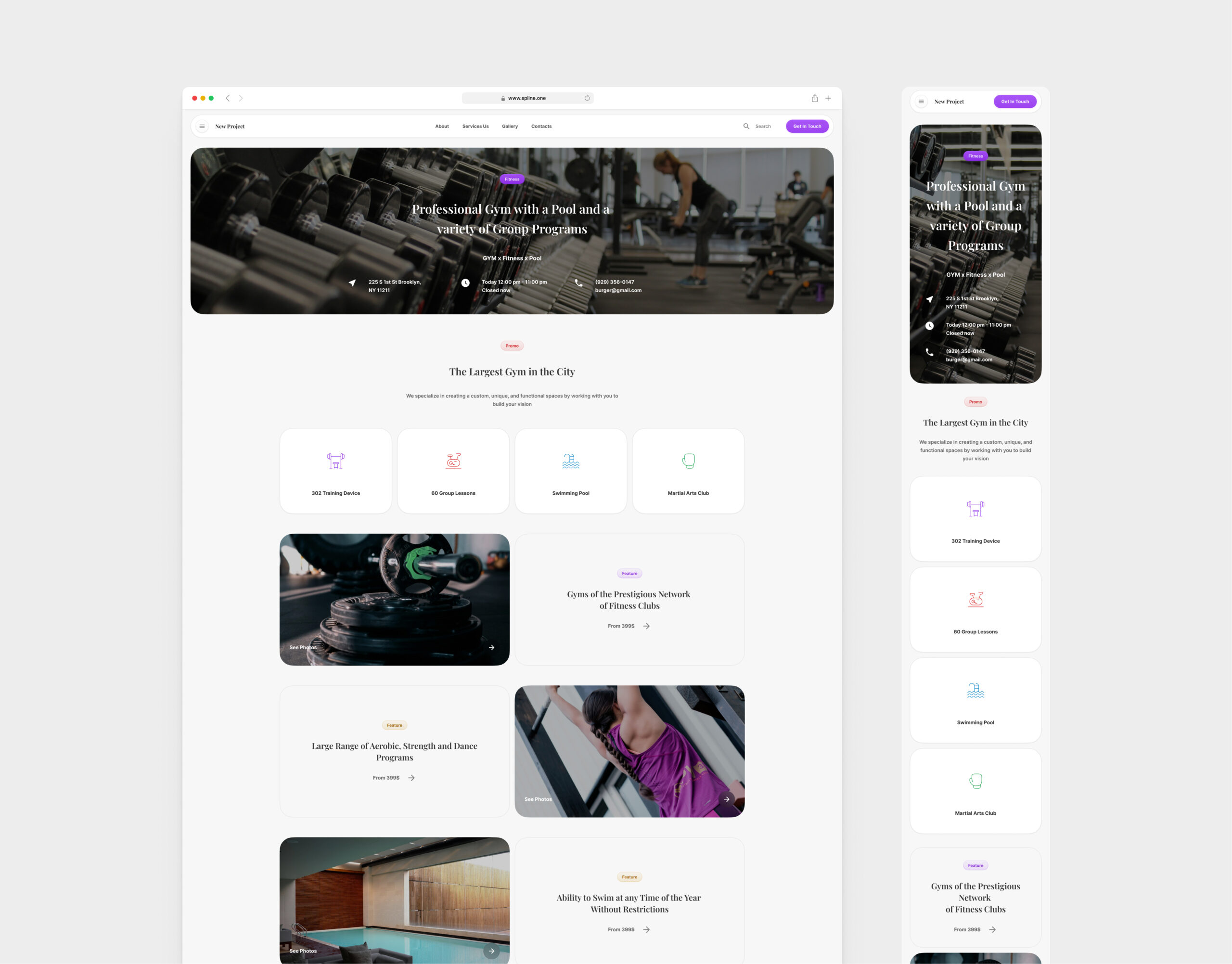 Fitness Template for Figma (0046)