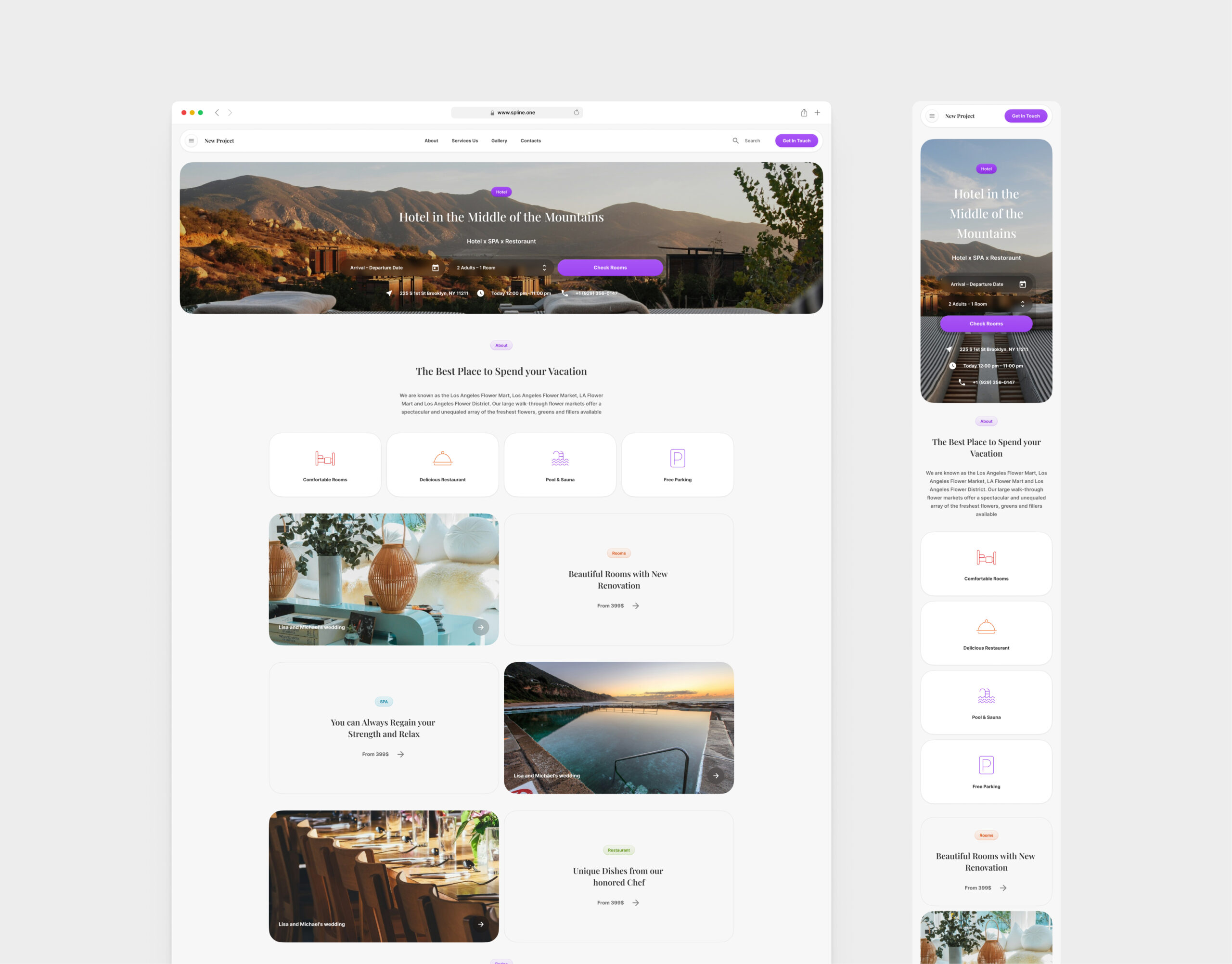 Hotel Template for Figma (0044)