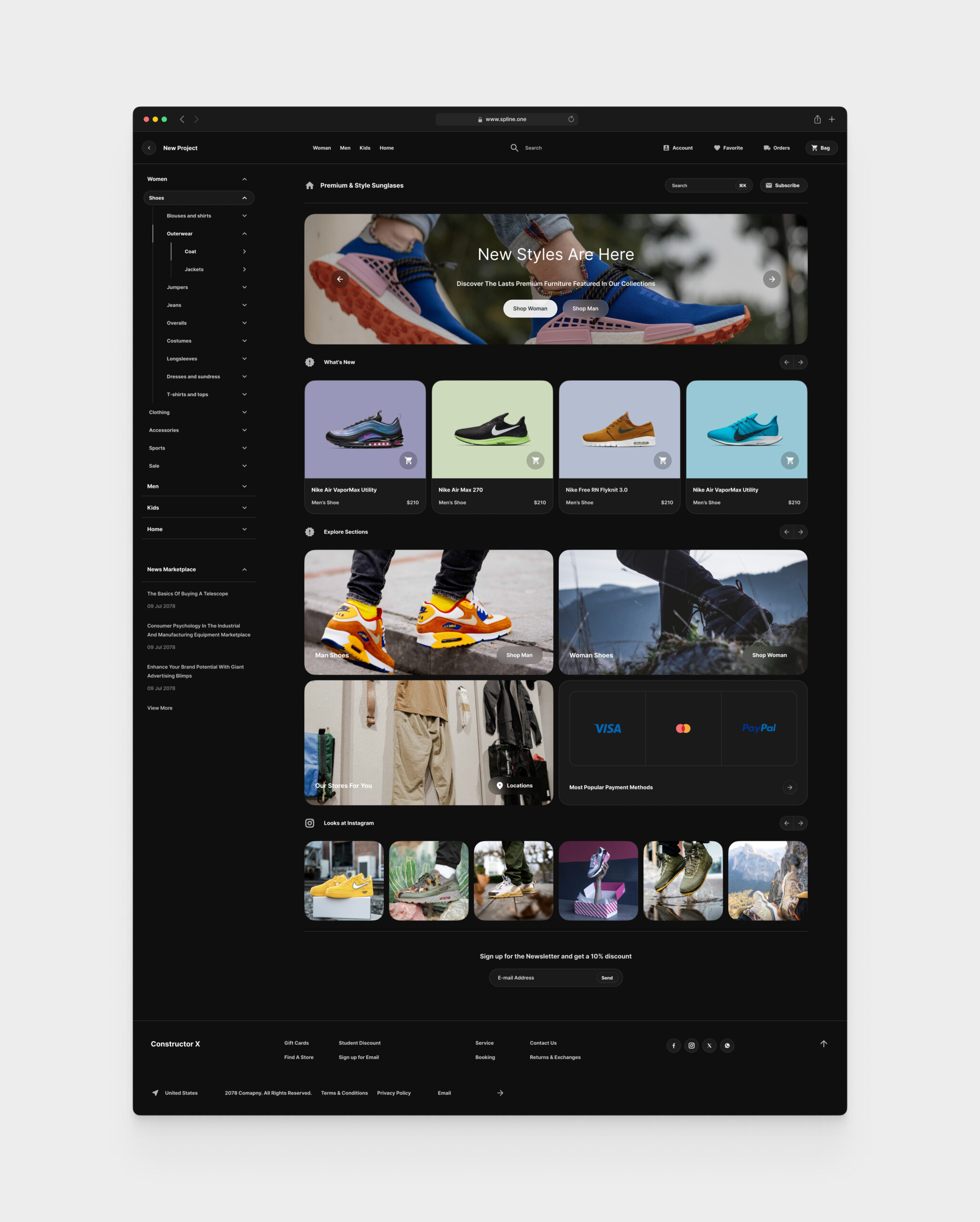 Shoes Store for Figma Templates (0041)