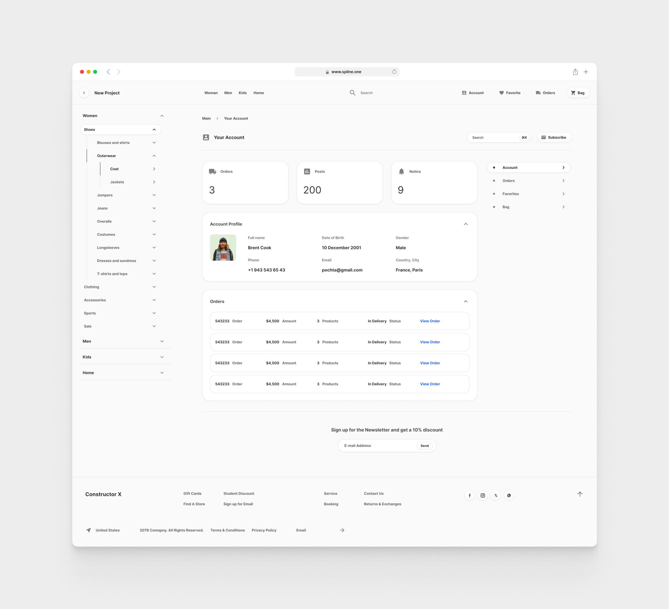 Glasses Store Templates for Figma (0034)