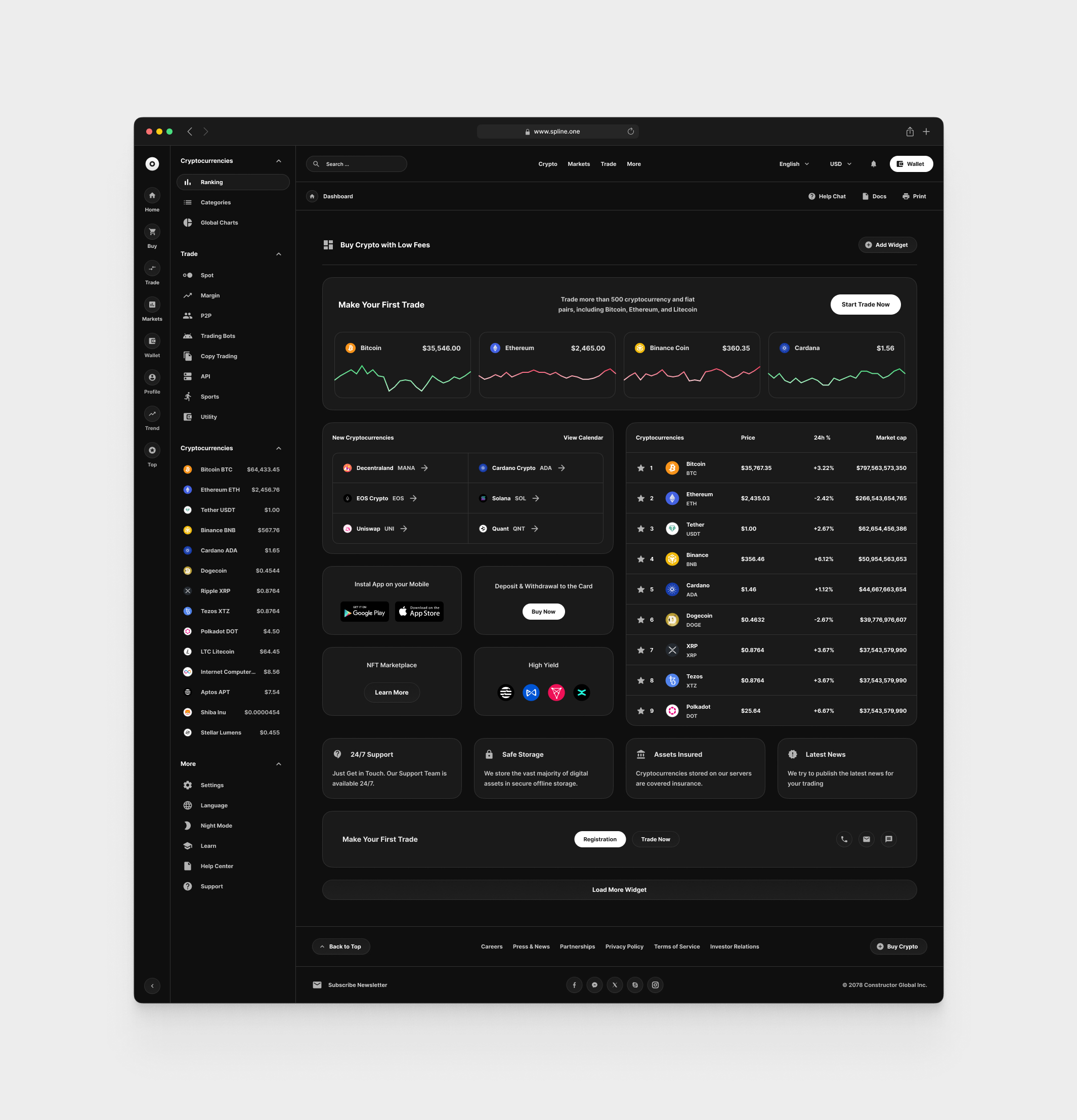 Crypto for Figma Templates (0017)