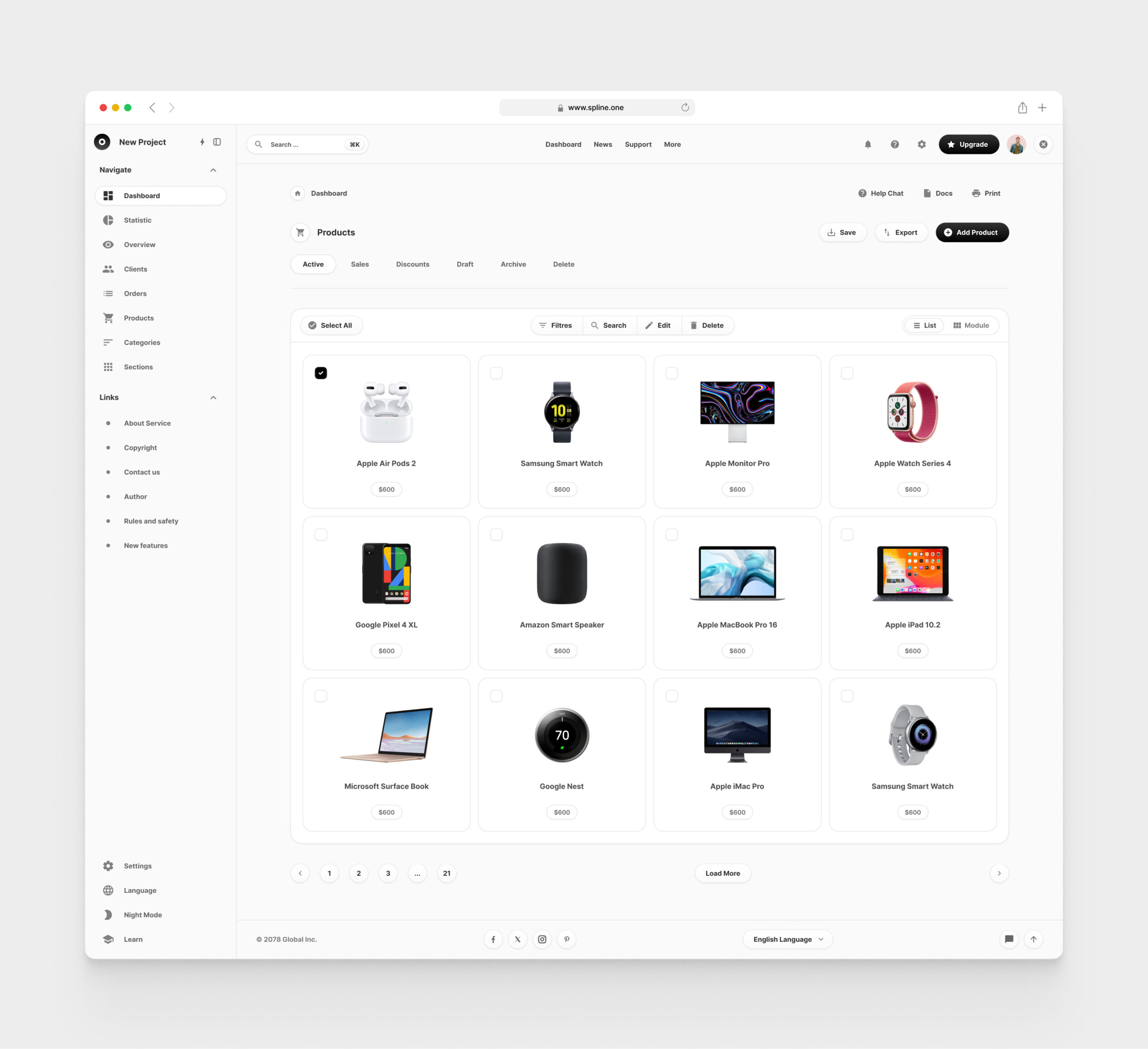 Commerce Dashboards for Figma Template