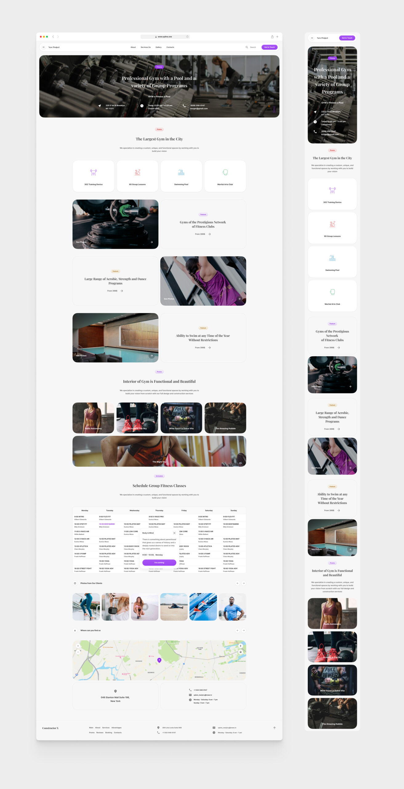 Fitness Template for Figma (0046)