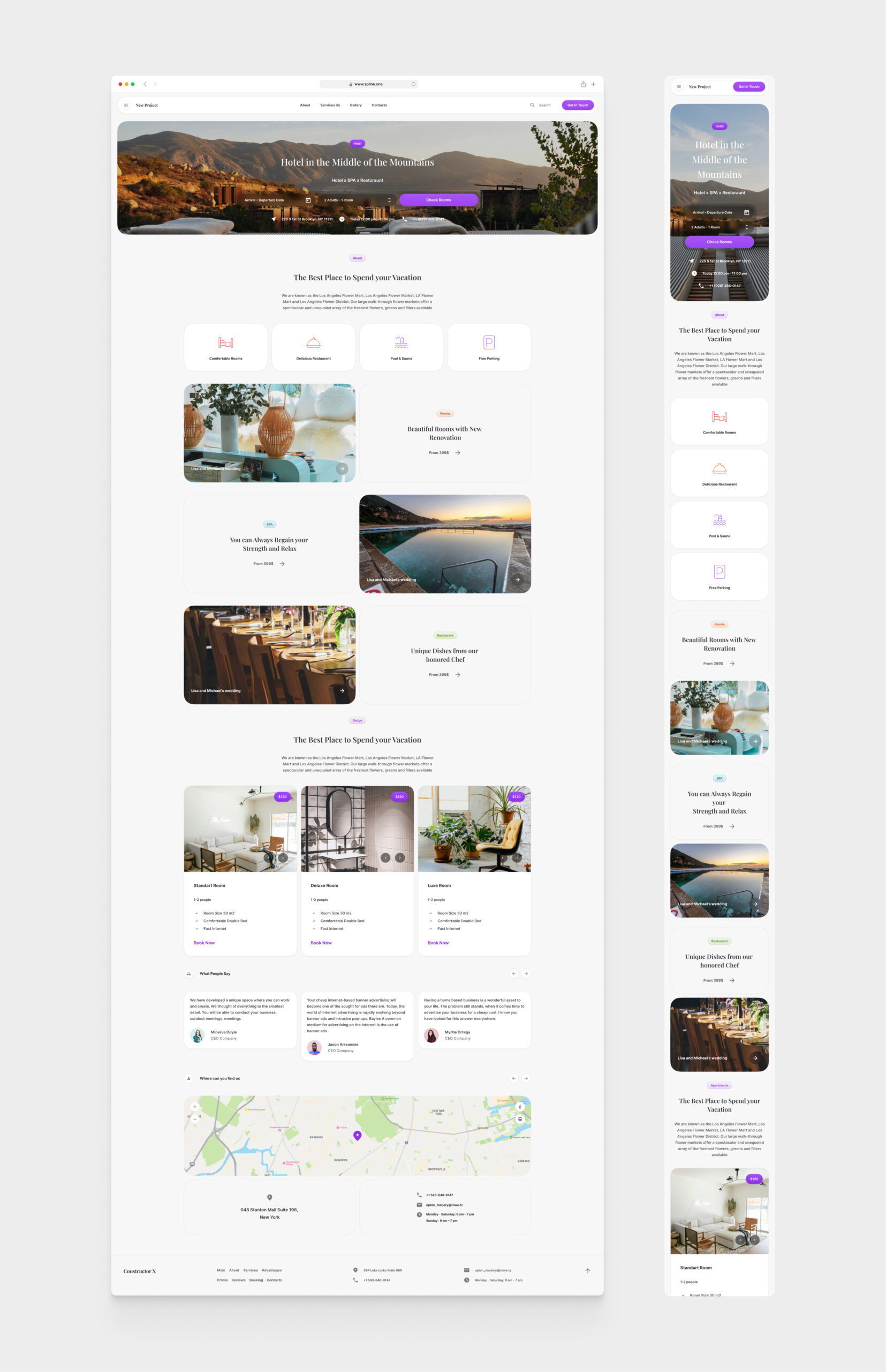Hotel Template for Figma (0044)