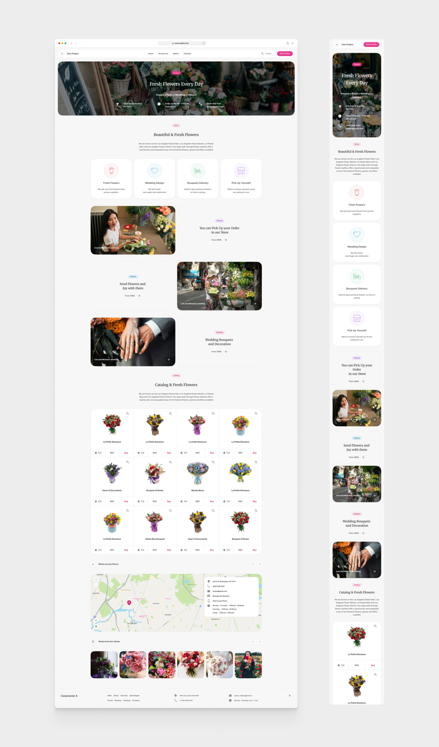 Flowers Template for Figma (0042)