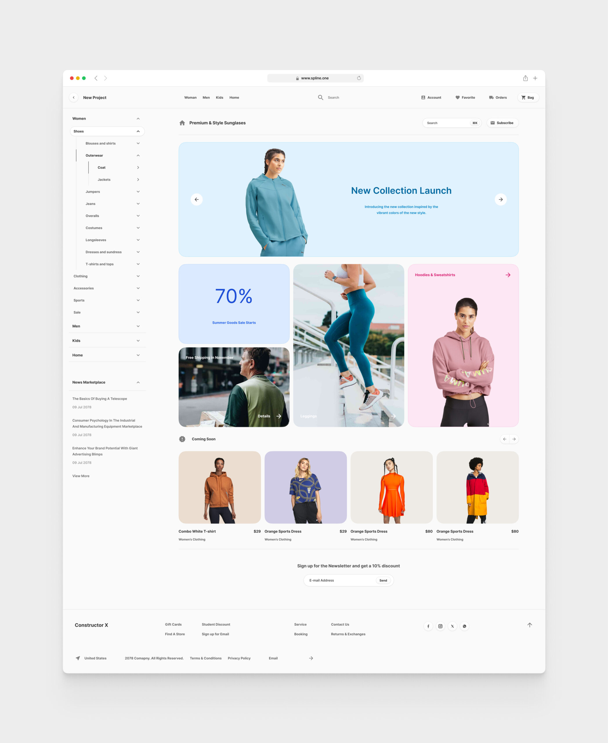 Sport Store for Figma Templates (0040)