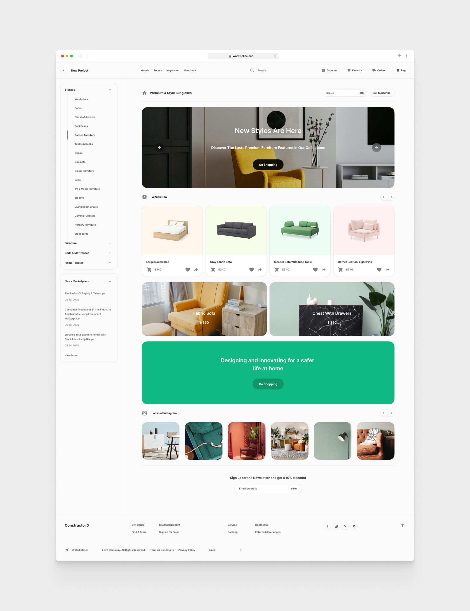 Furniture Store for Figma Templates (0036)