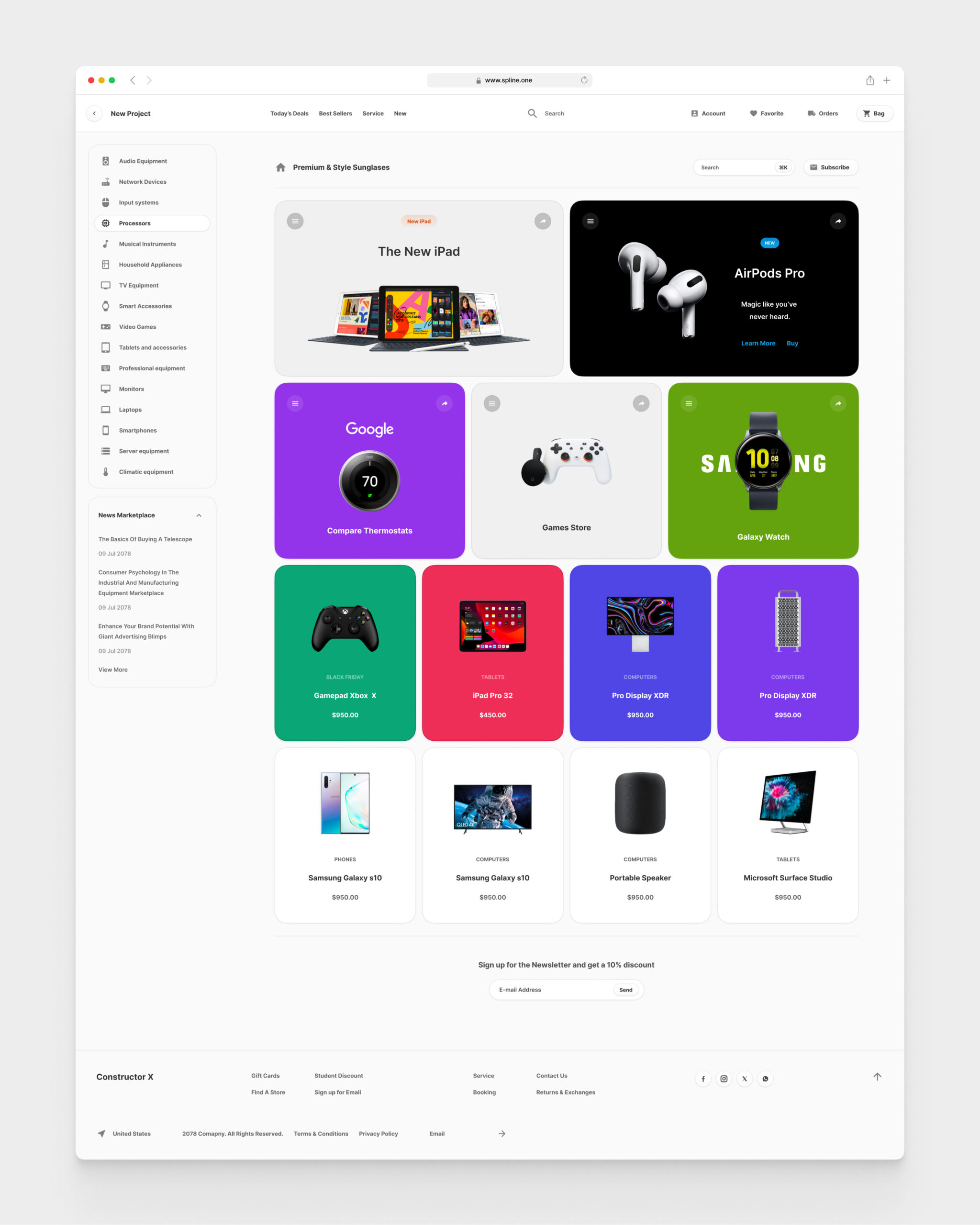Electronic Store for Figma Templates (0035)