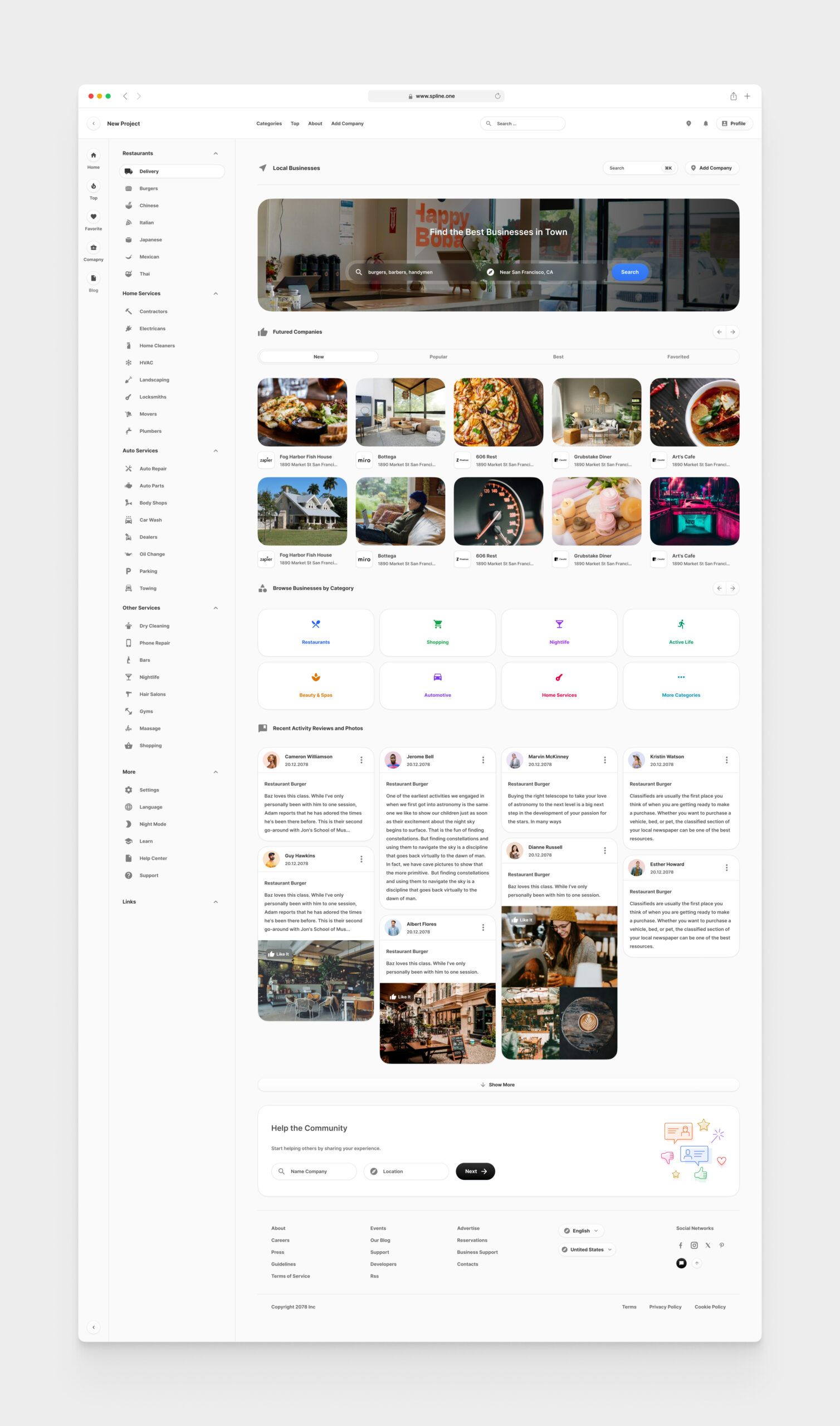 Local Business for Figma Templates (0031)