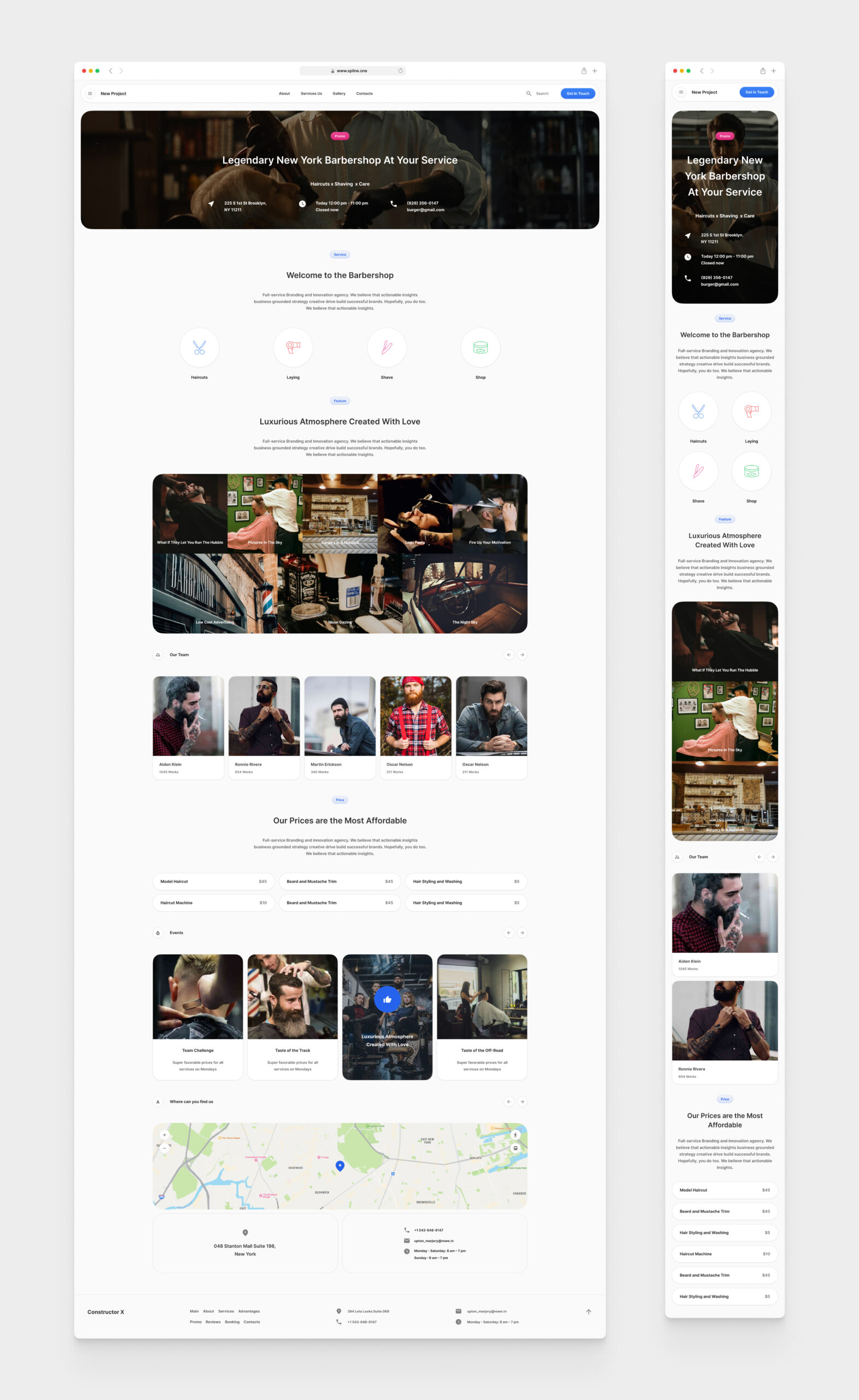 Barbershop Template for Figma (0054)