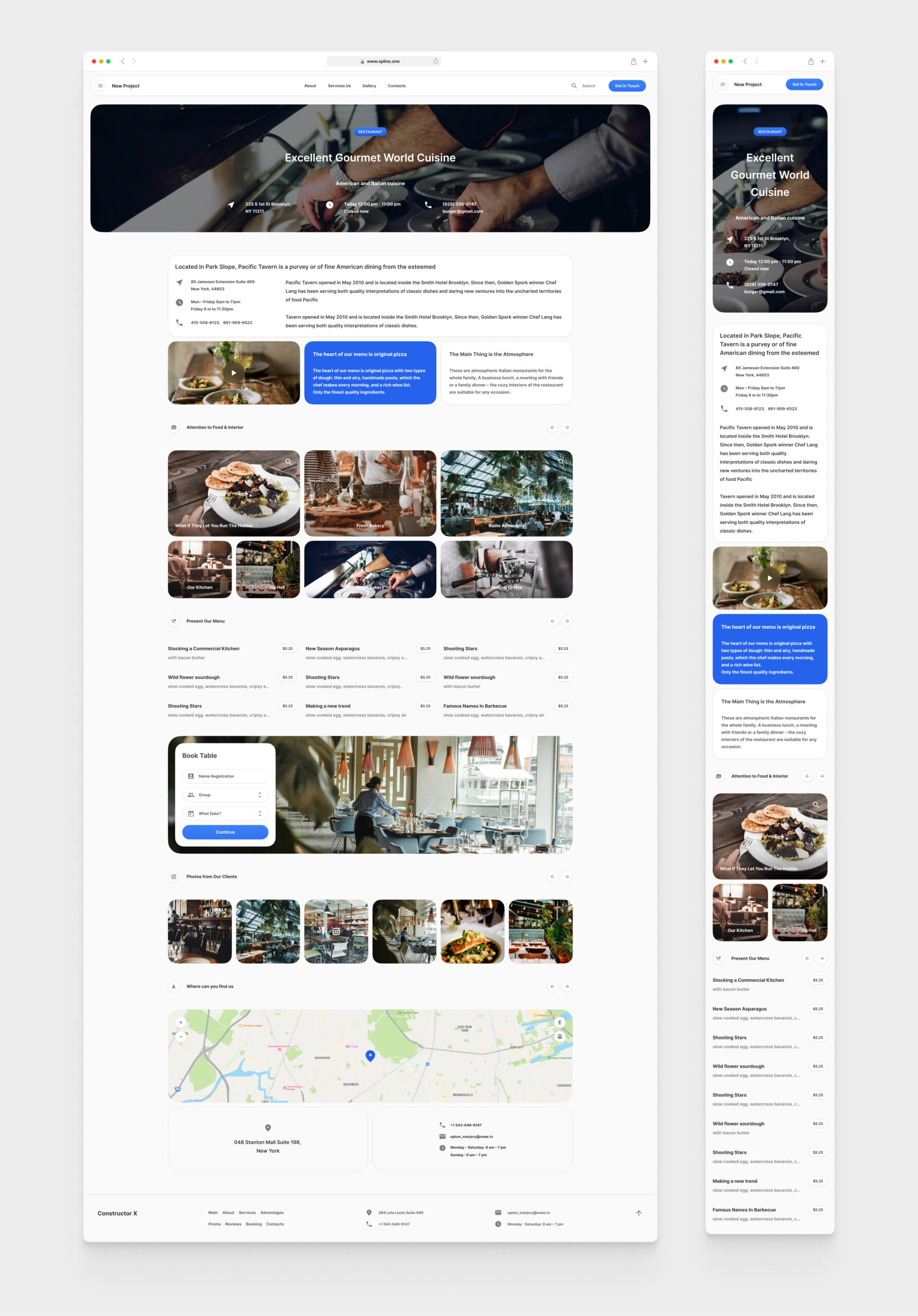 Restaurant Template for Figma (0062)