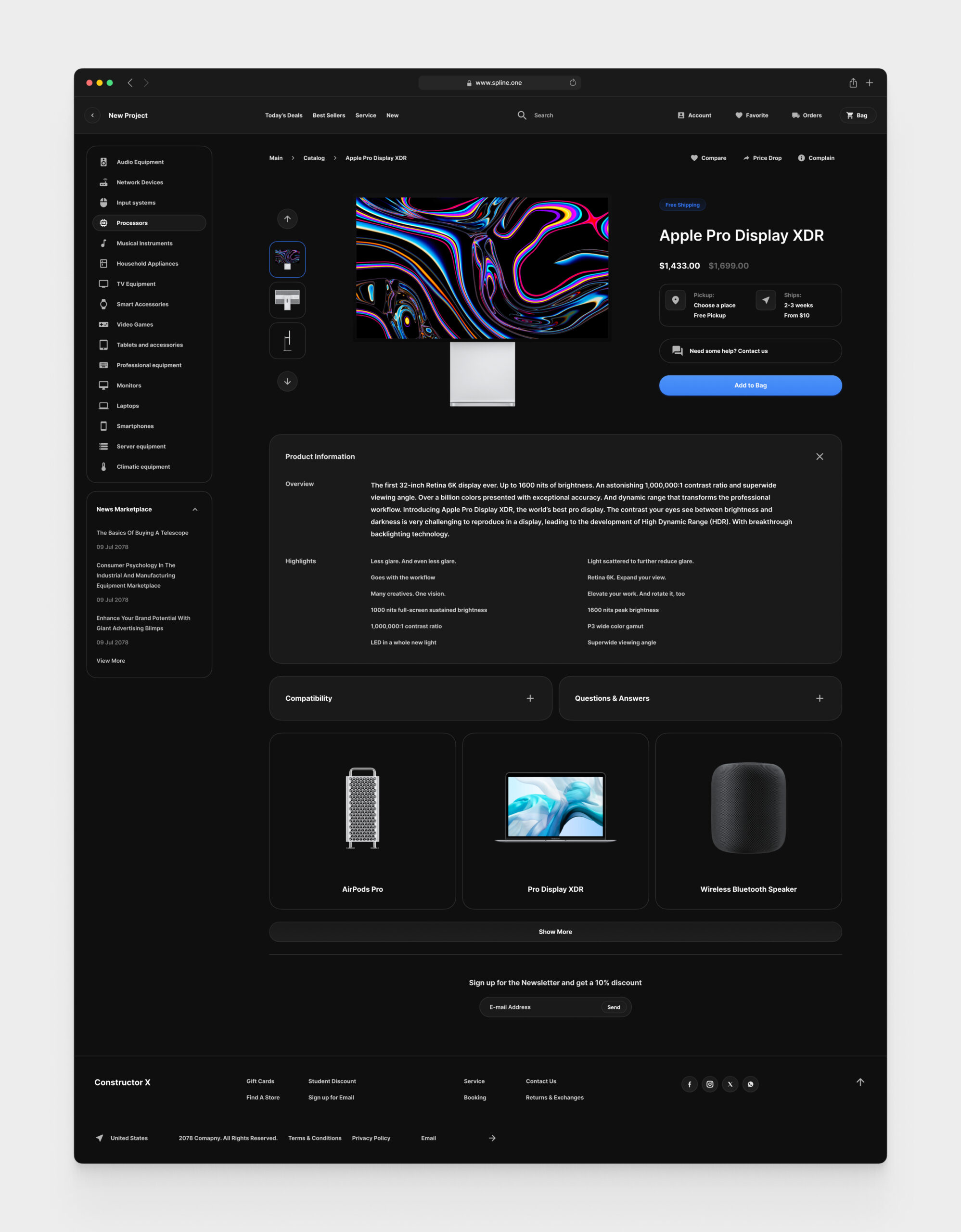 Electronic Store for Figma Templates (0035)