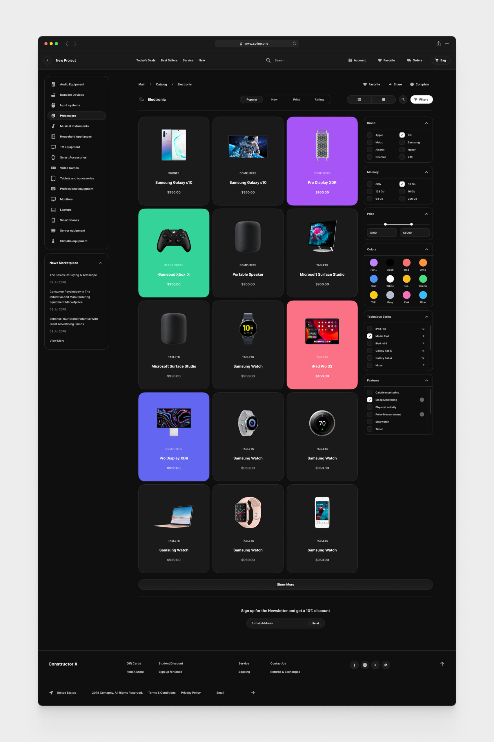 Electronic Store for Figma Templates (0035)