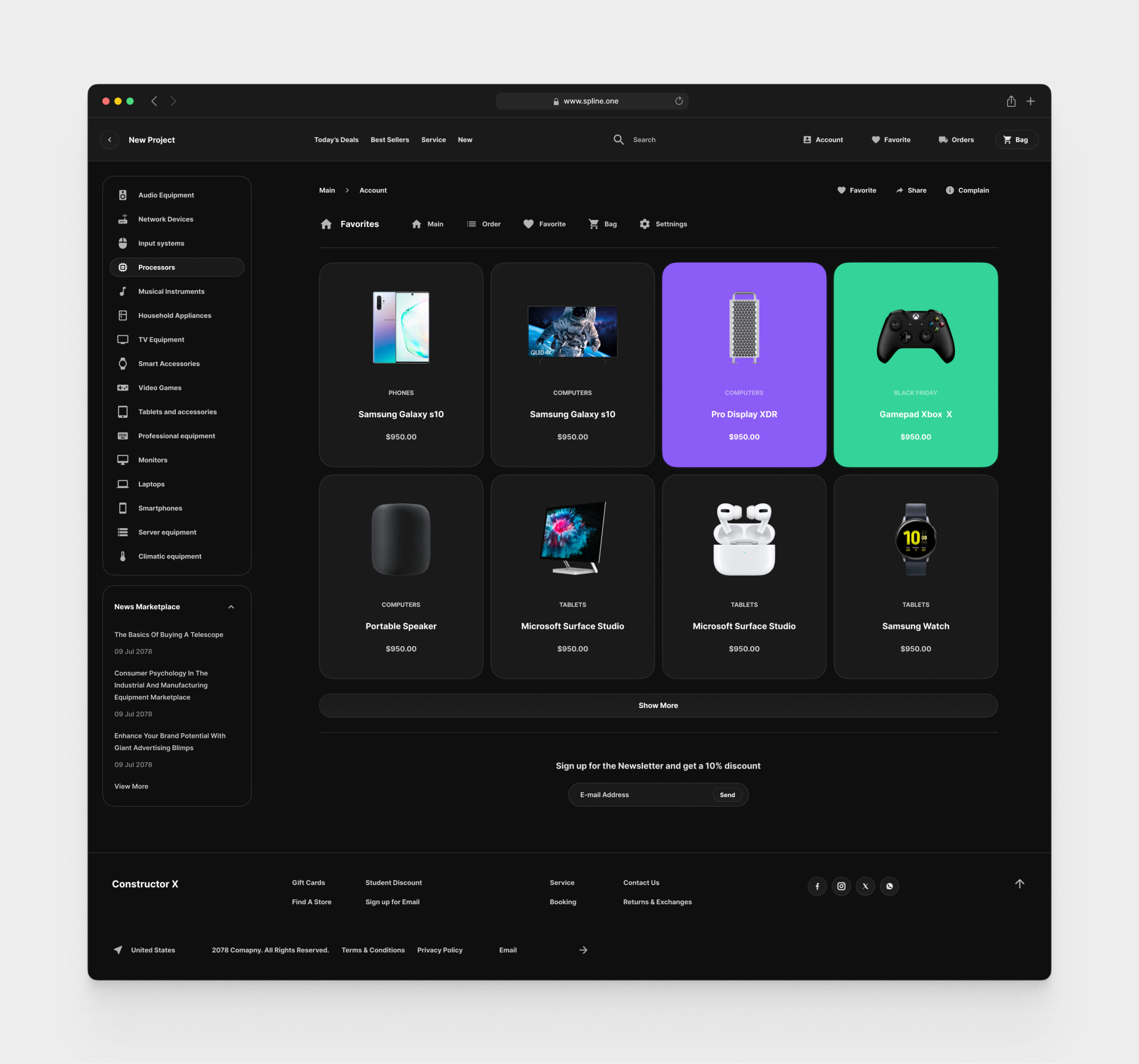 Electronic Store for Figma Templates (0035)