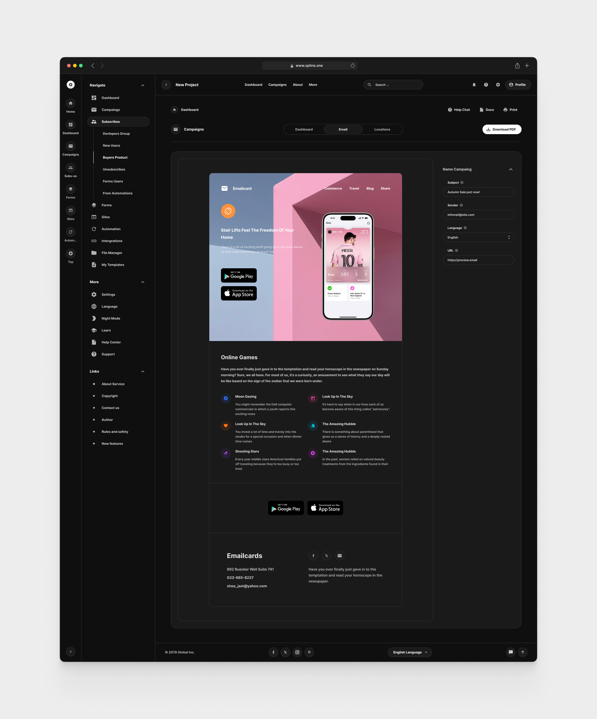 Email Dashboards for Figma Templates