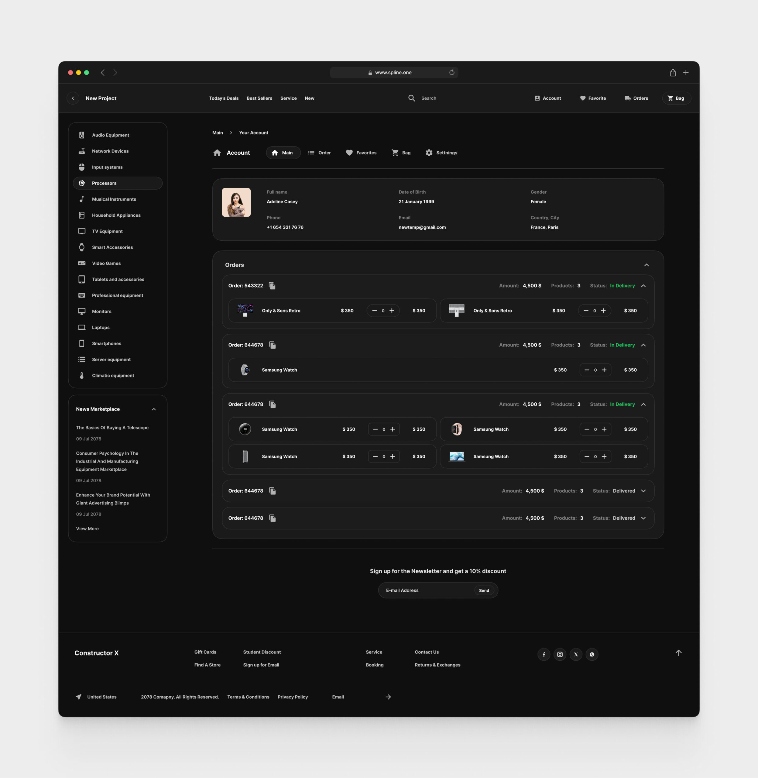 Electronic Store for Figma Templates (0035)