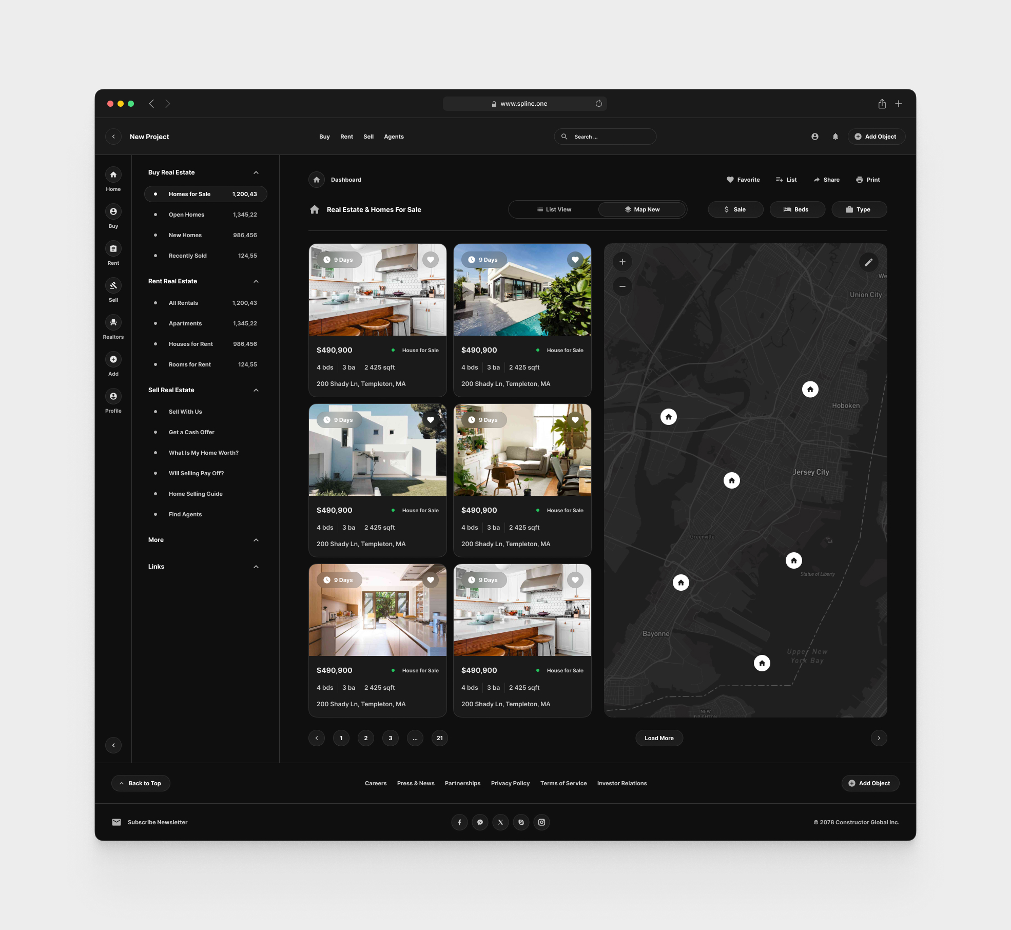 Real Estate for Figma Templates (0023)