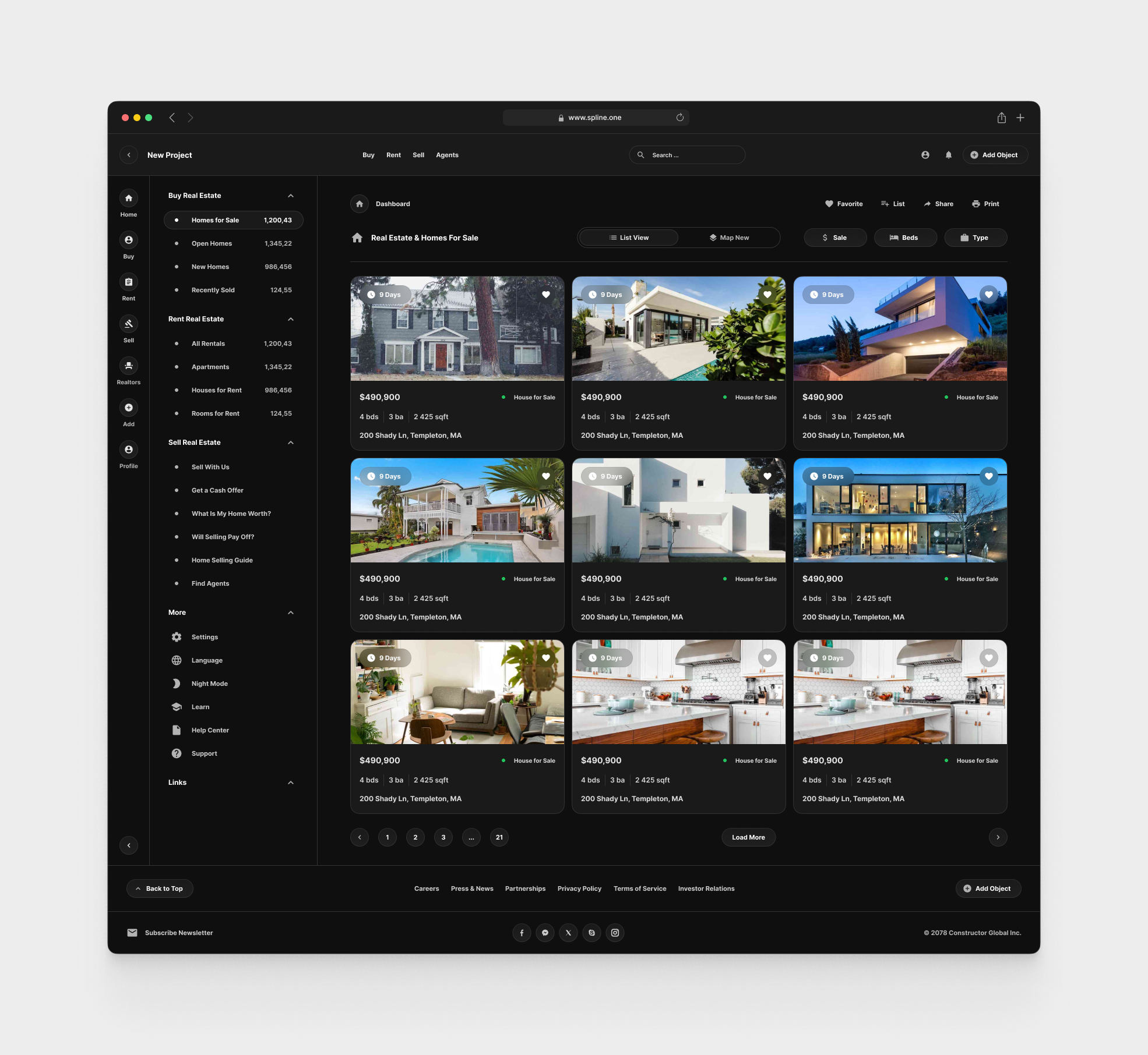 Real Estate for Figma Templates (0023)