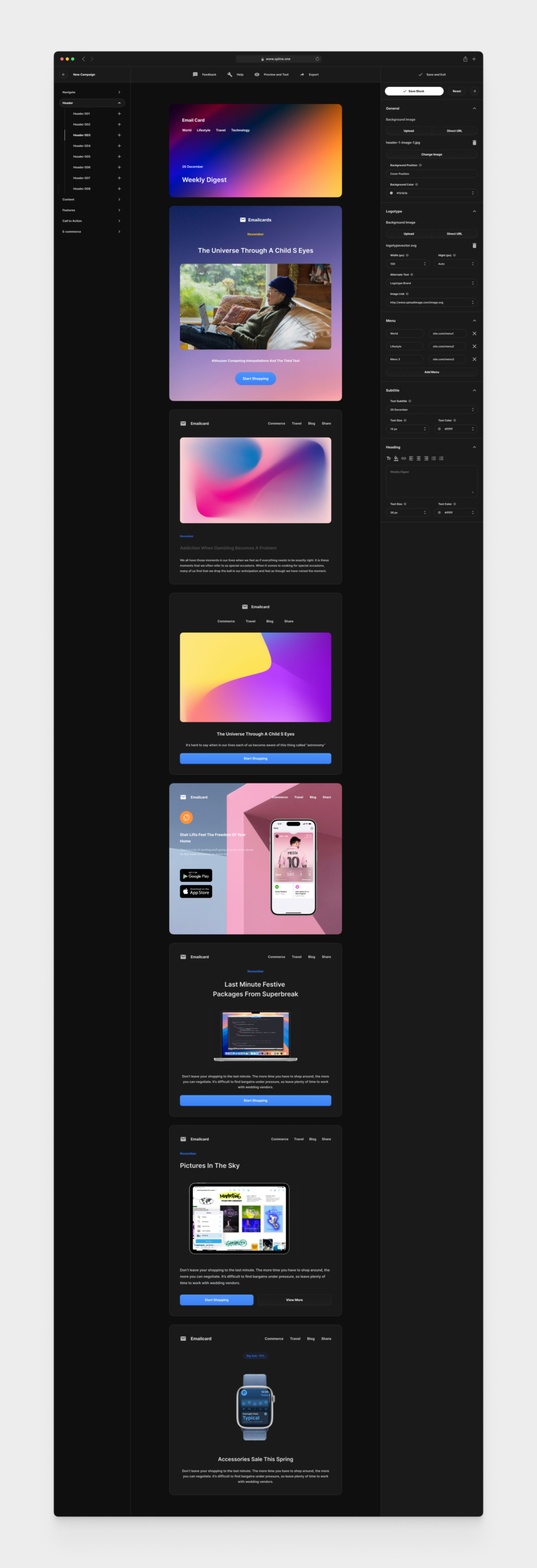 Email Dashboards for Figma Templates