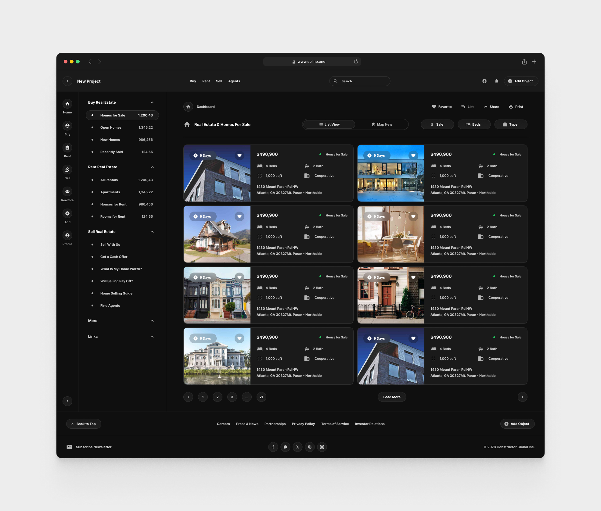 Real Estate for Figma Templates (0023)