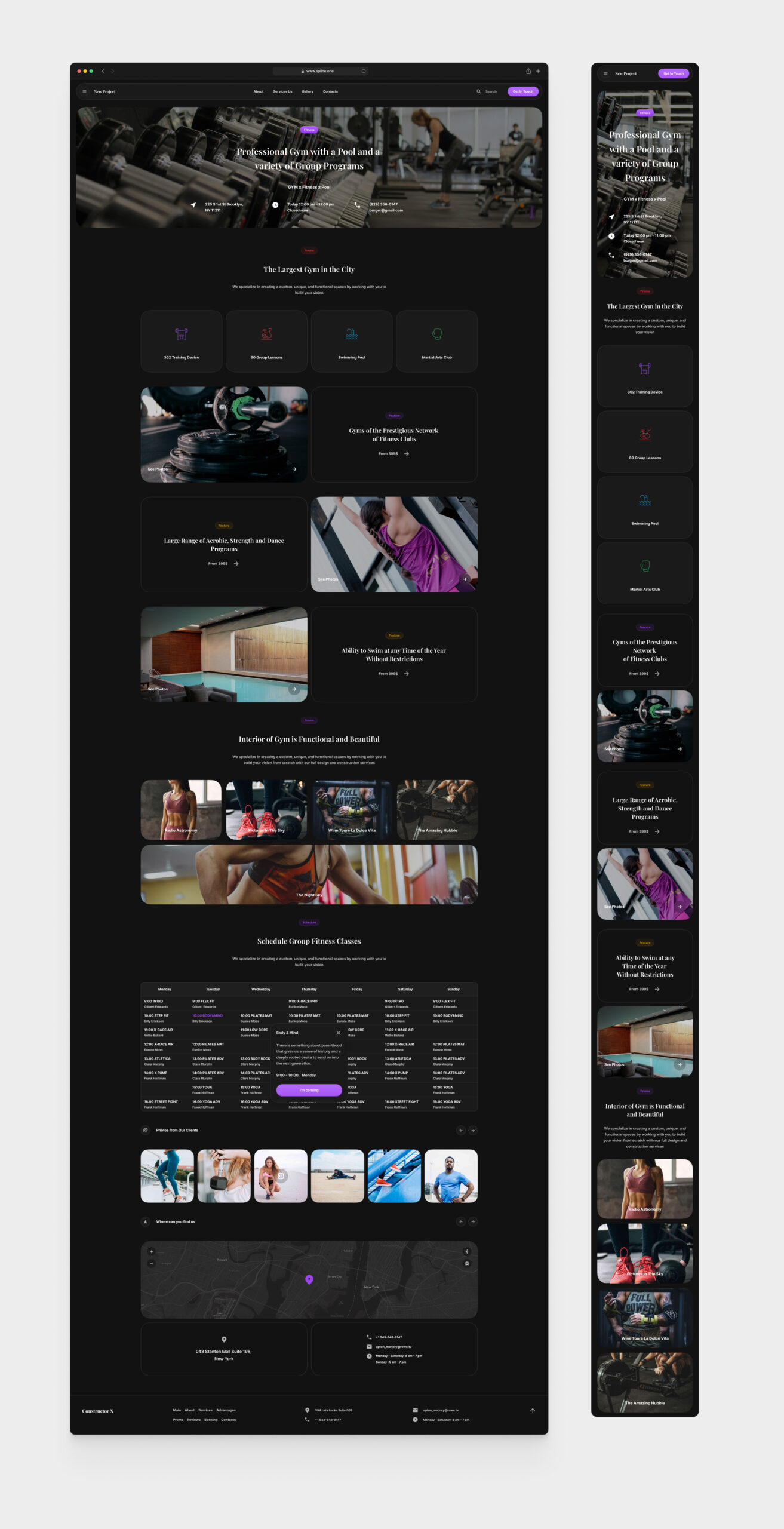 Fitness Template for Figma (0046)