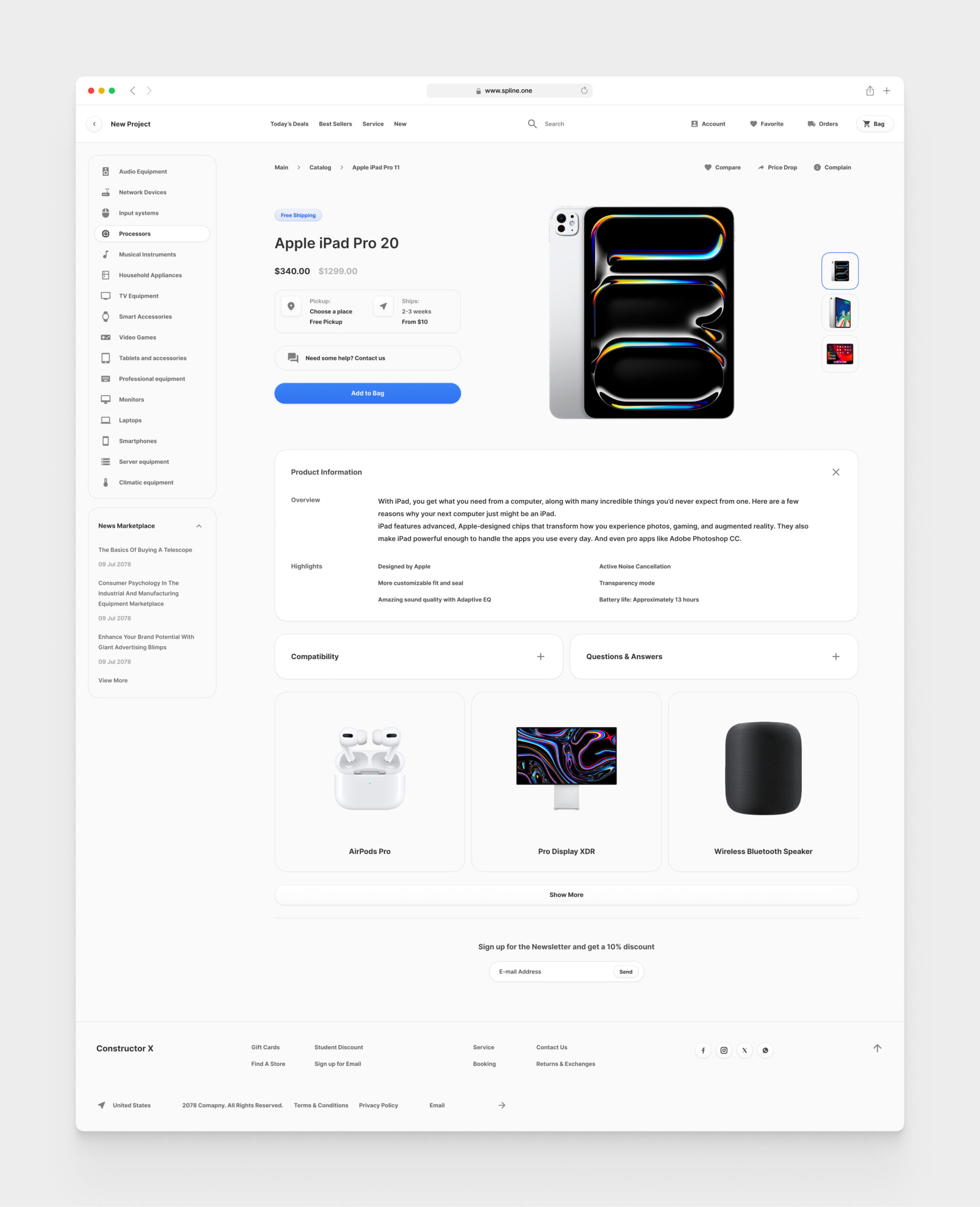 Electronic Store for Figma Templates (0035)