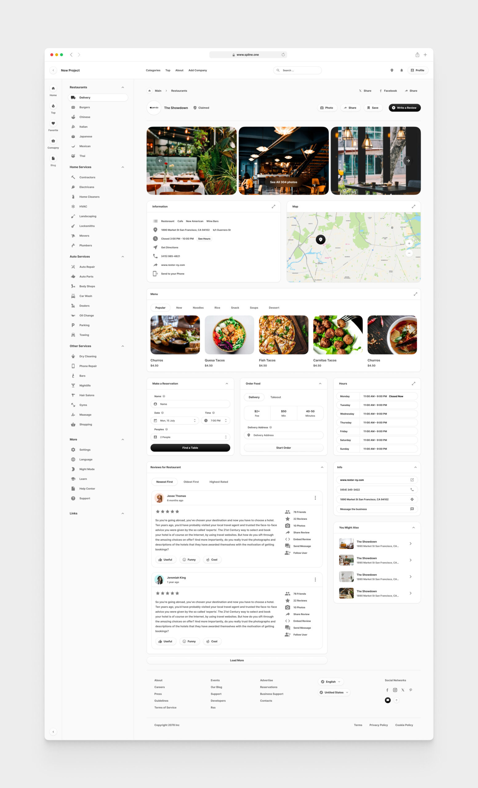 Local Business for Figma Templates (0031)