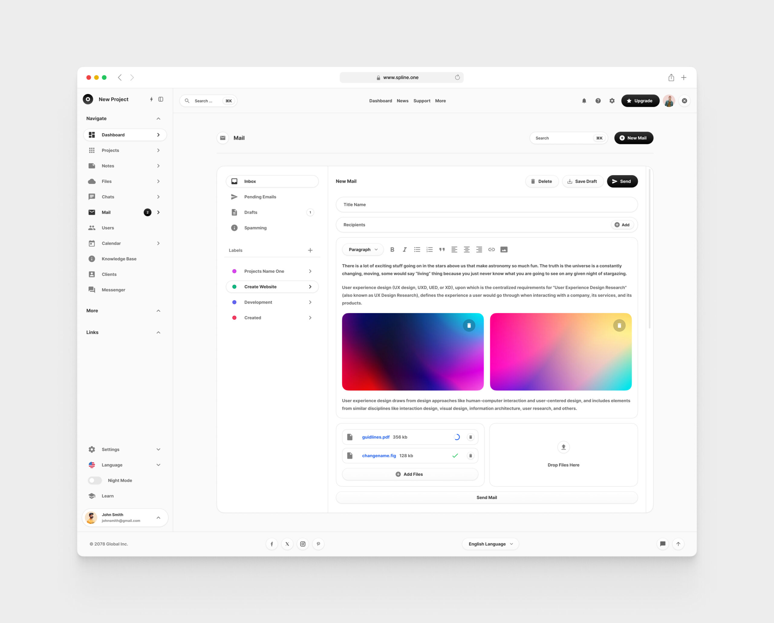 Mail for Figma Template