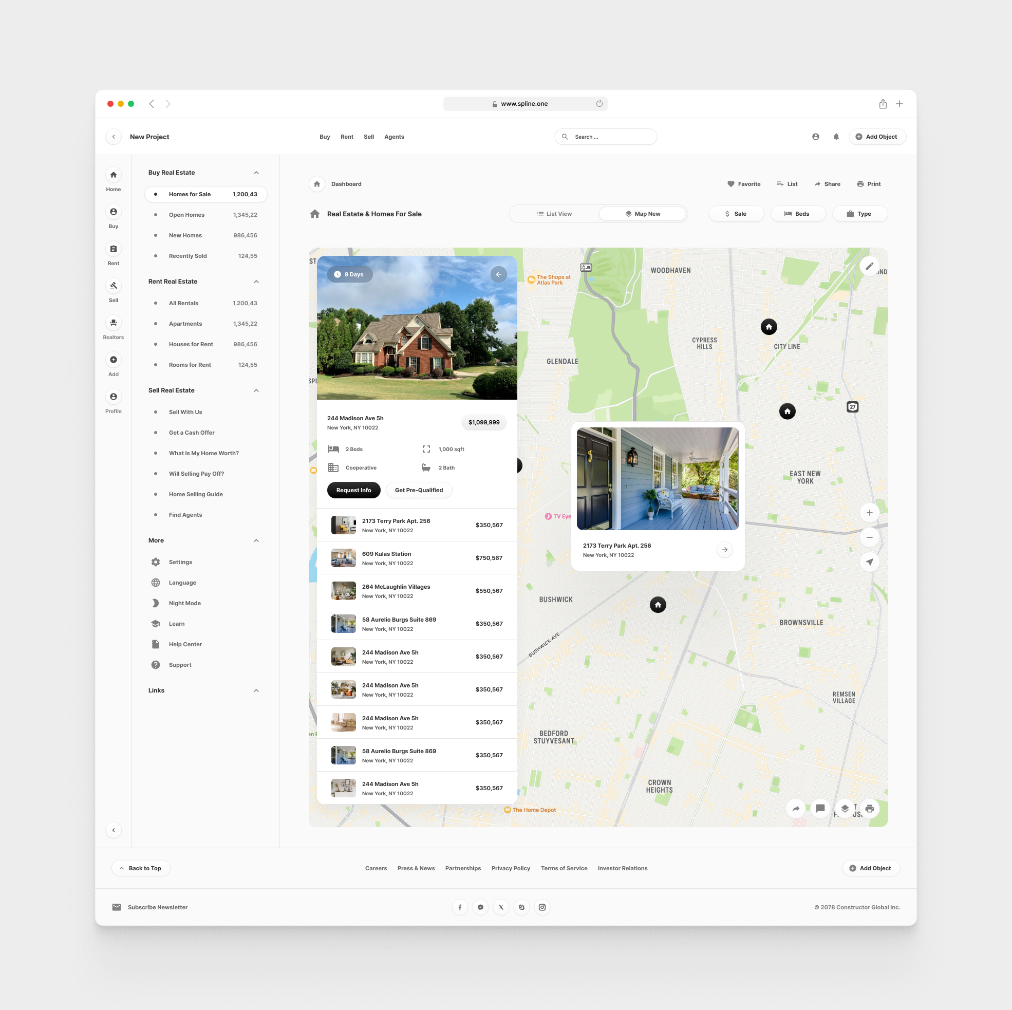 Real Estate for Figma Templates (0023)