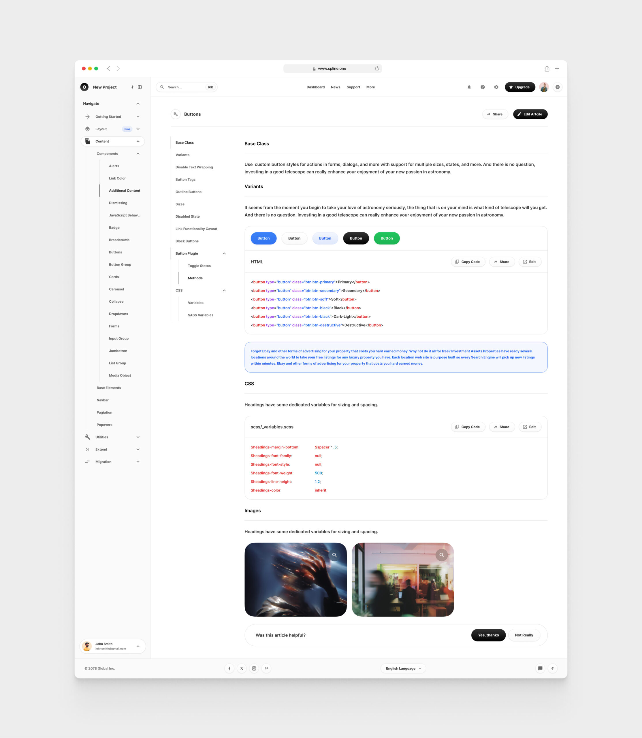Knowledge Base for Figma Template