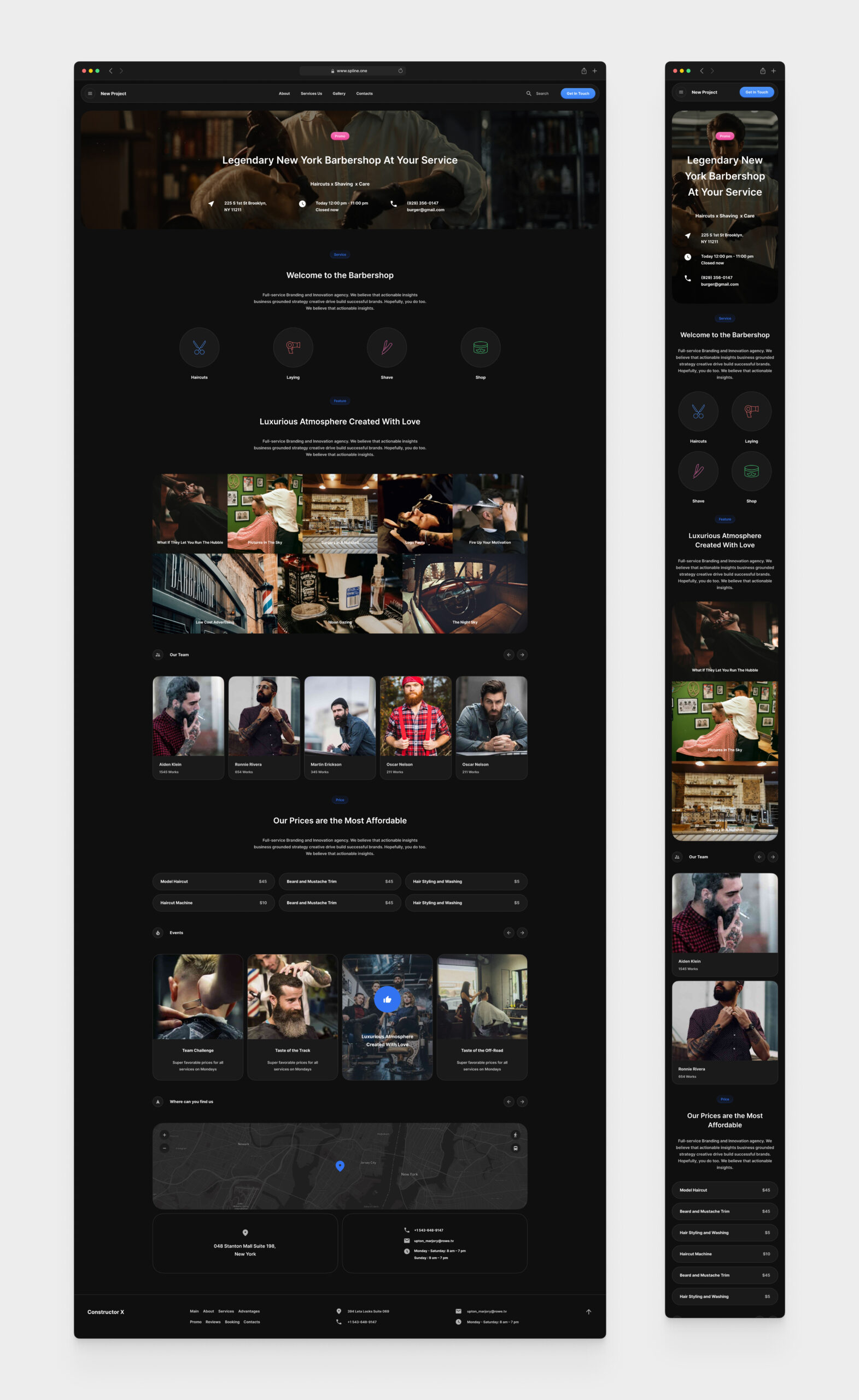Barbershop Template for Figma (0054)